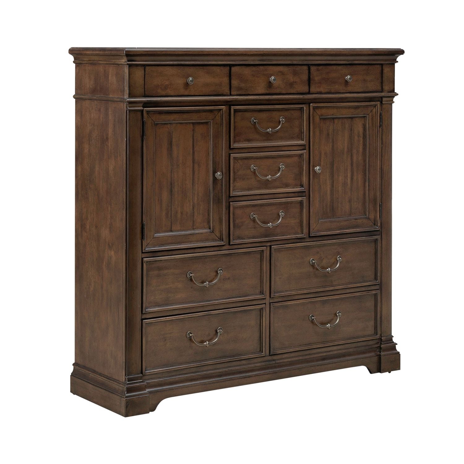 Arden Road 2 Door 10 Drawer Chest in Satin Cherry - Luxury Home Furniture (MI)
