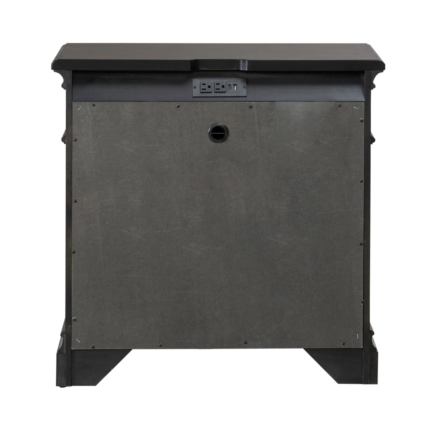 Arden Road Nightstand with Charging Station in Satin Cherry - Luxury Home Furniture (MI)