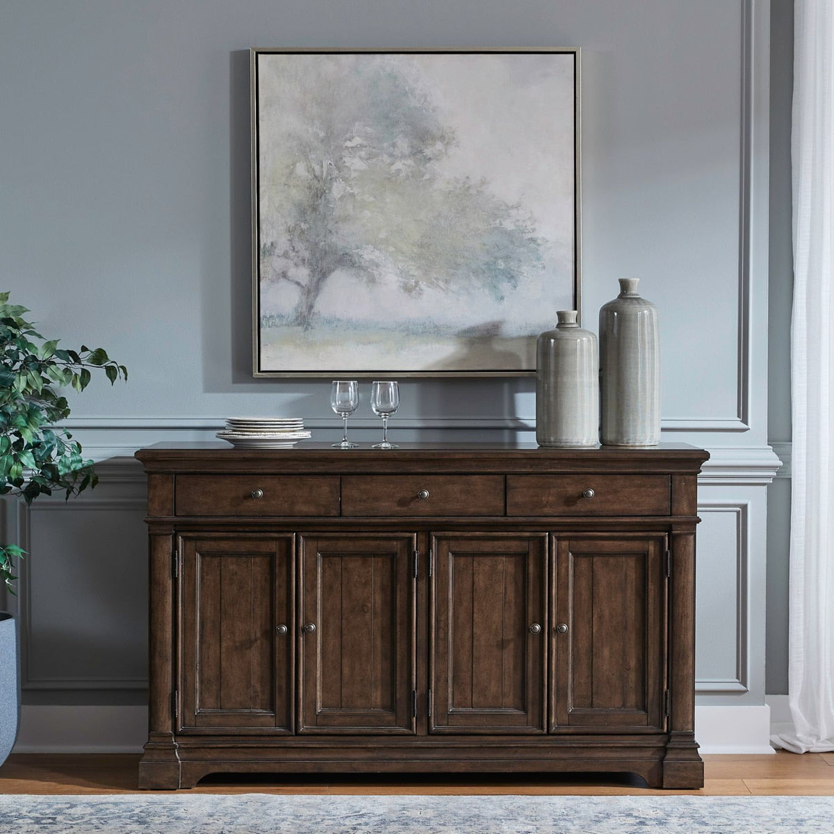 Liberty Furniture Arden Road Buffet in Satin Cherry image