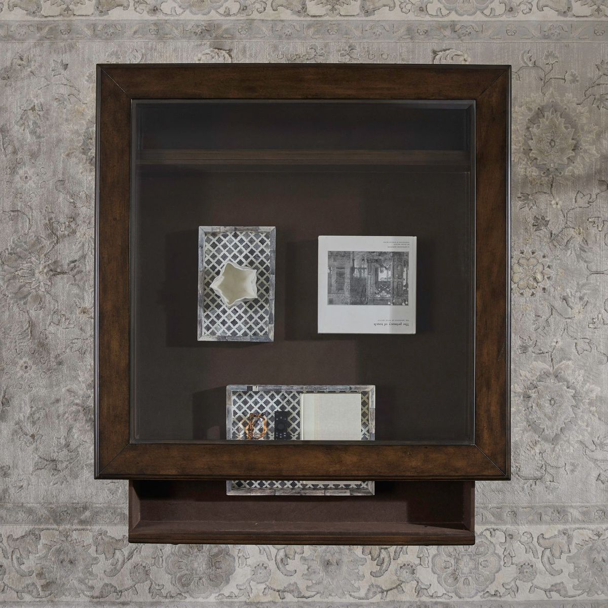 Liberty Furniture Arden Road Square Collector Cocktail Table in Satin Cherry image