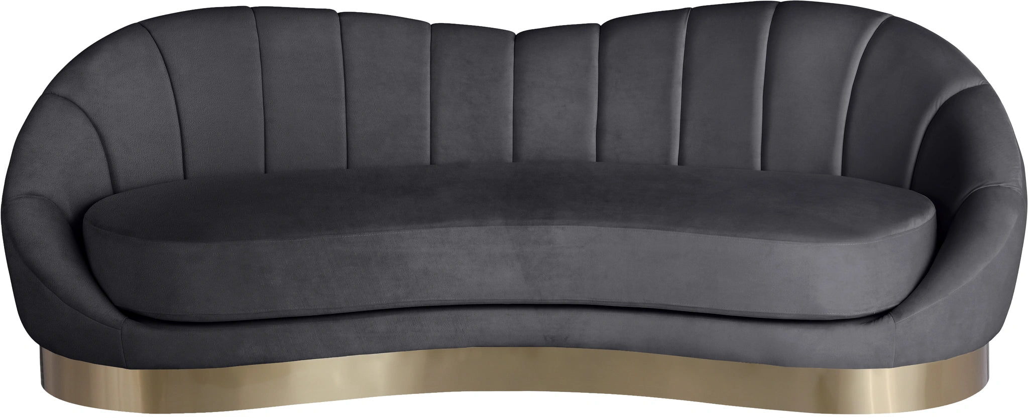 Shelly Grey Velvet Sofa