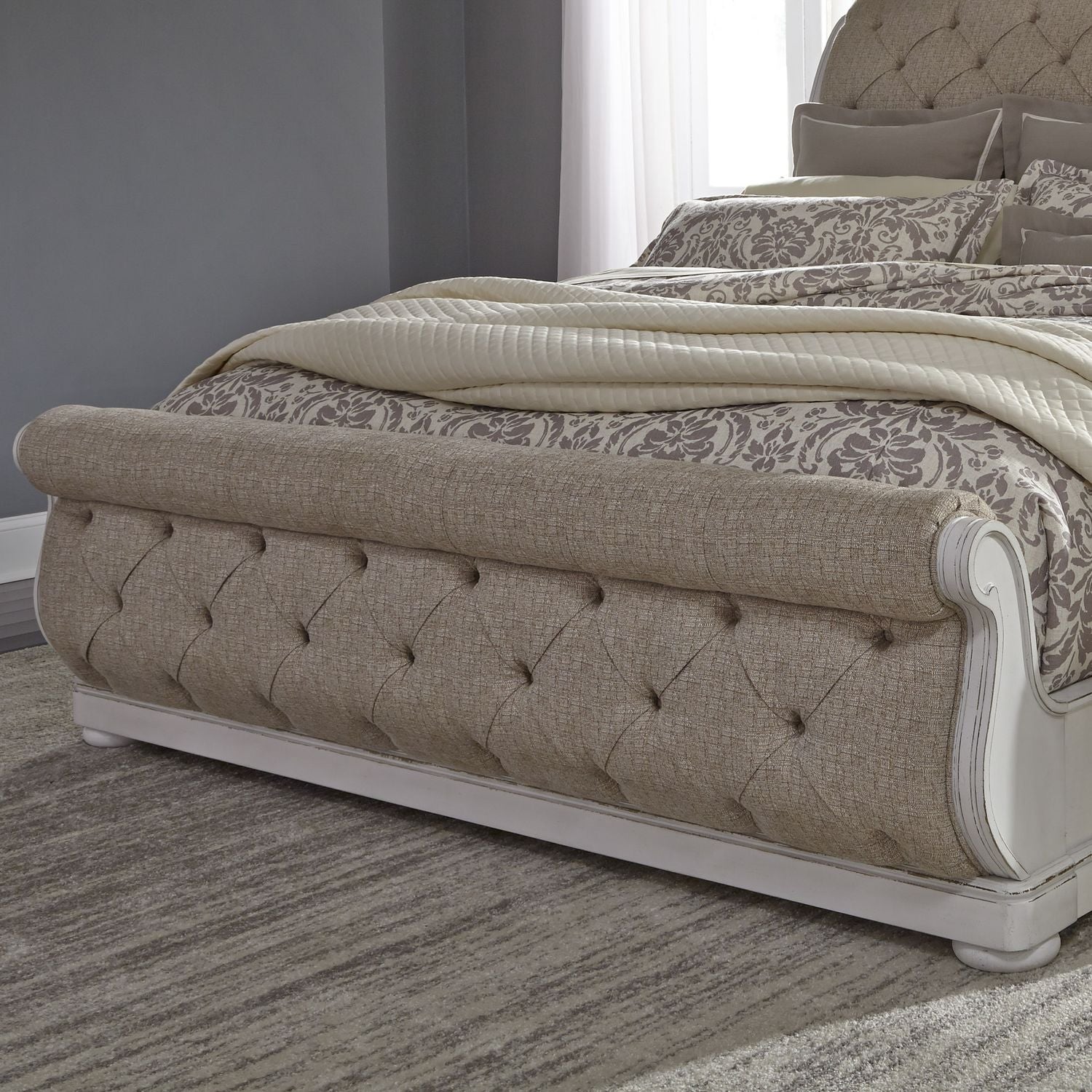 Abbey Park King California Sleigh Bed - Luxury Home Furniture (MI)