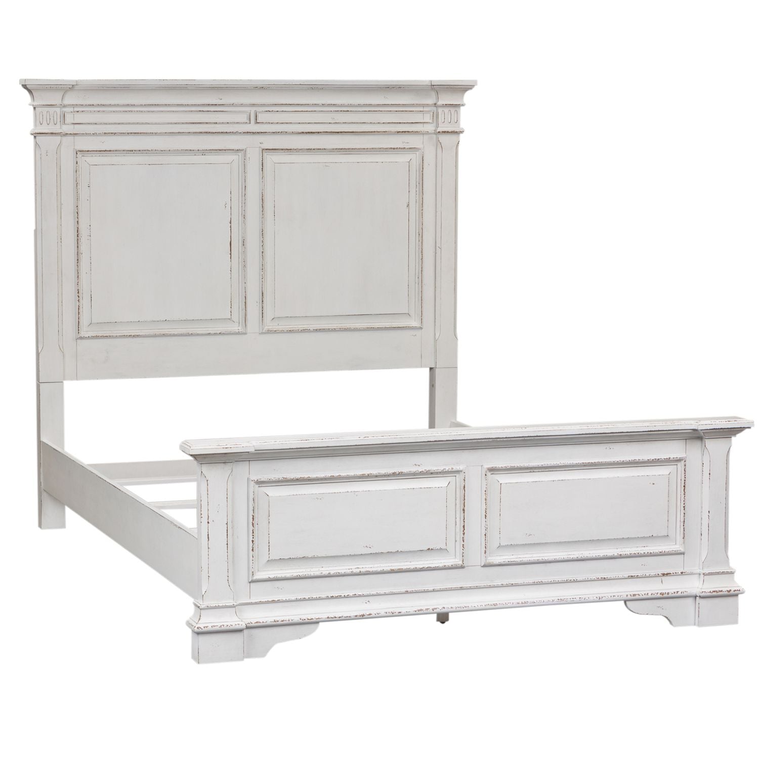 Abbey Park Queen Panel Bed, Dresser & Mirror - Luxury Home Furniture (MI)