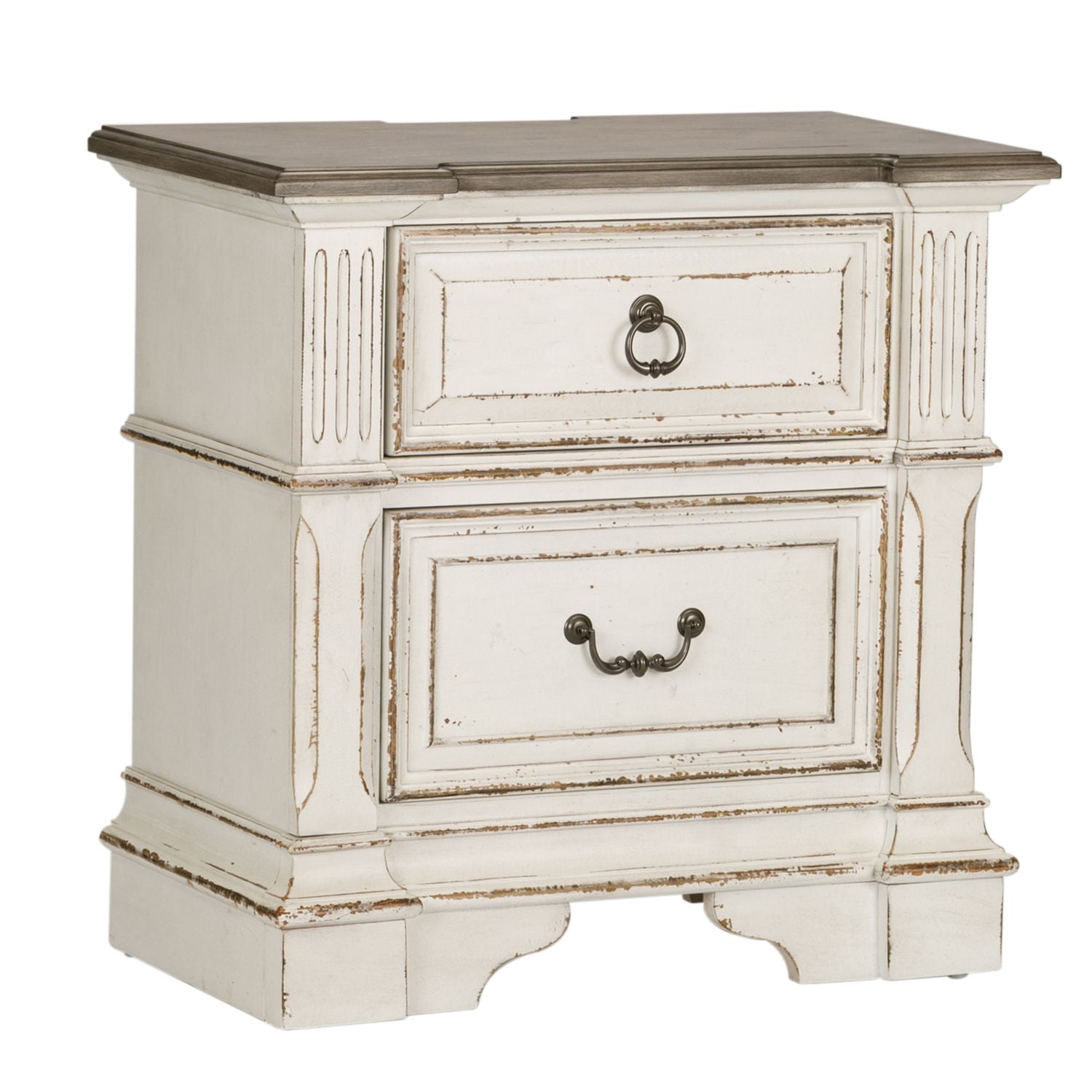 Abbey Park Queen Panel Bed, Dresser & Mirror, Chest, Night Stand - Luxury Home Furniture (MI)