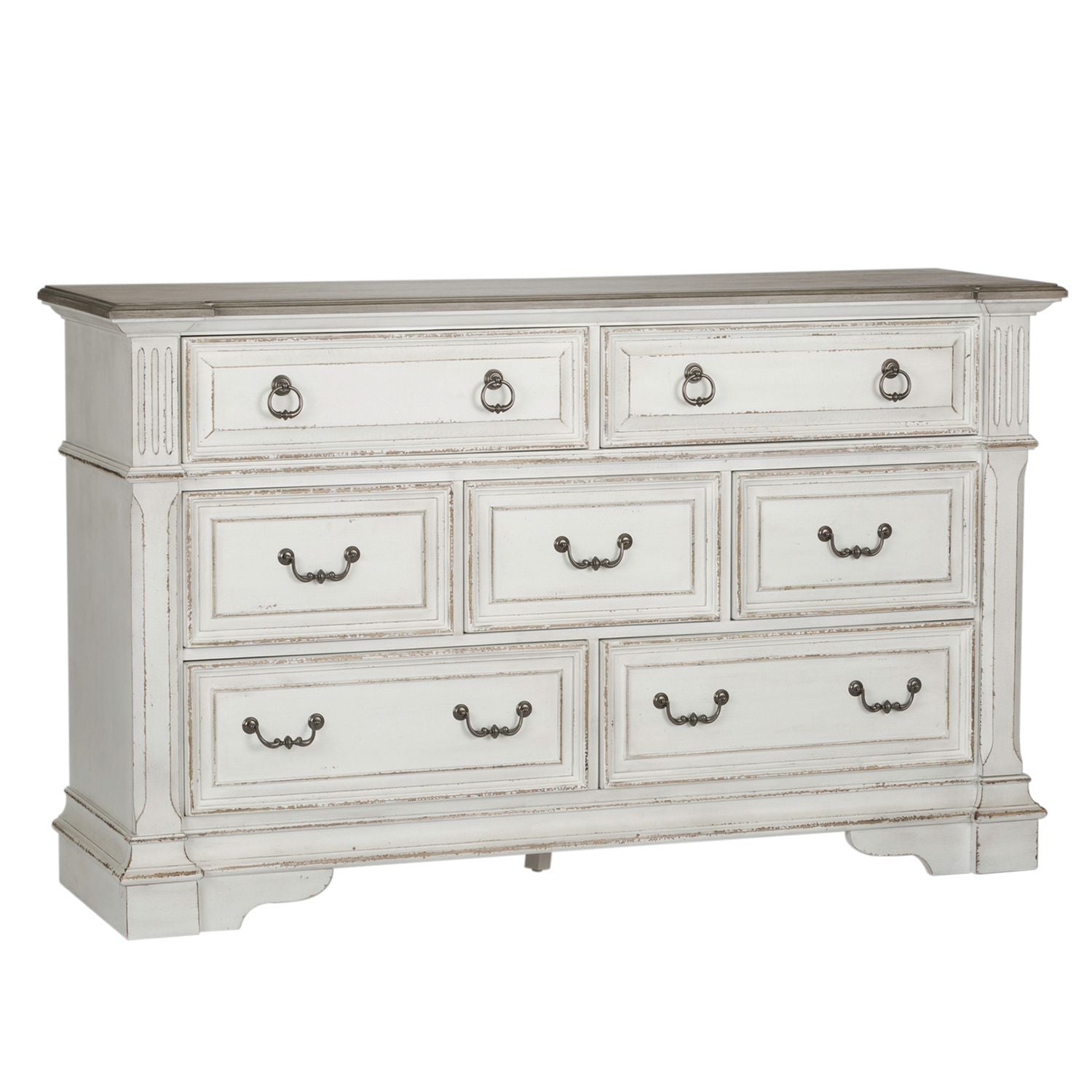 Abbey Park Drawer Dresser in Antique White - Luxury Home Furniture (MI)