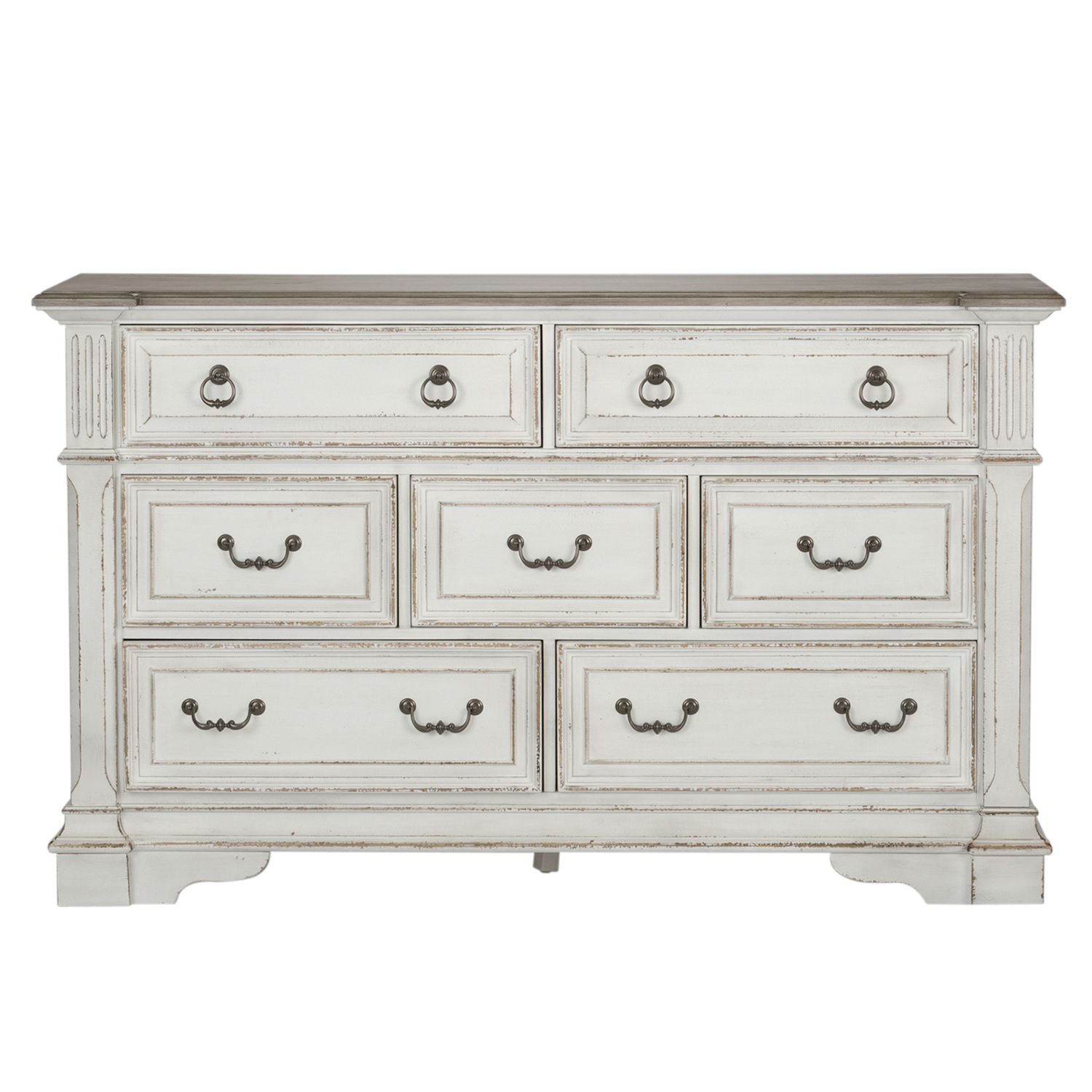Abbey Park Drawer Dresser in Antique White - Luxury Home Furniture (MI)