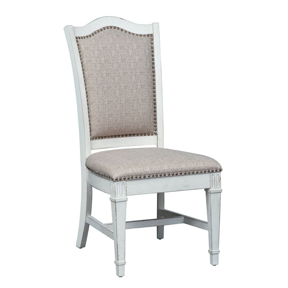 Liberty Furniture Abbey Park Upholstered Side Chair (set of 2) in Antique White - Luxury Home Furniture (MI)