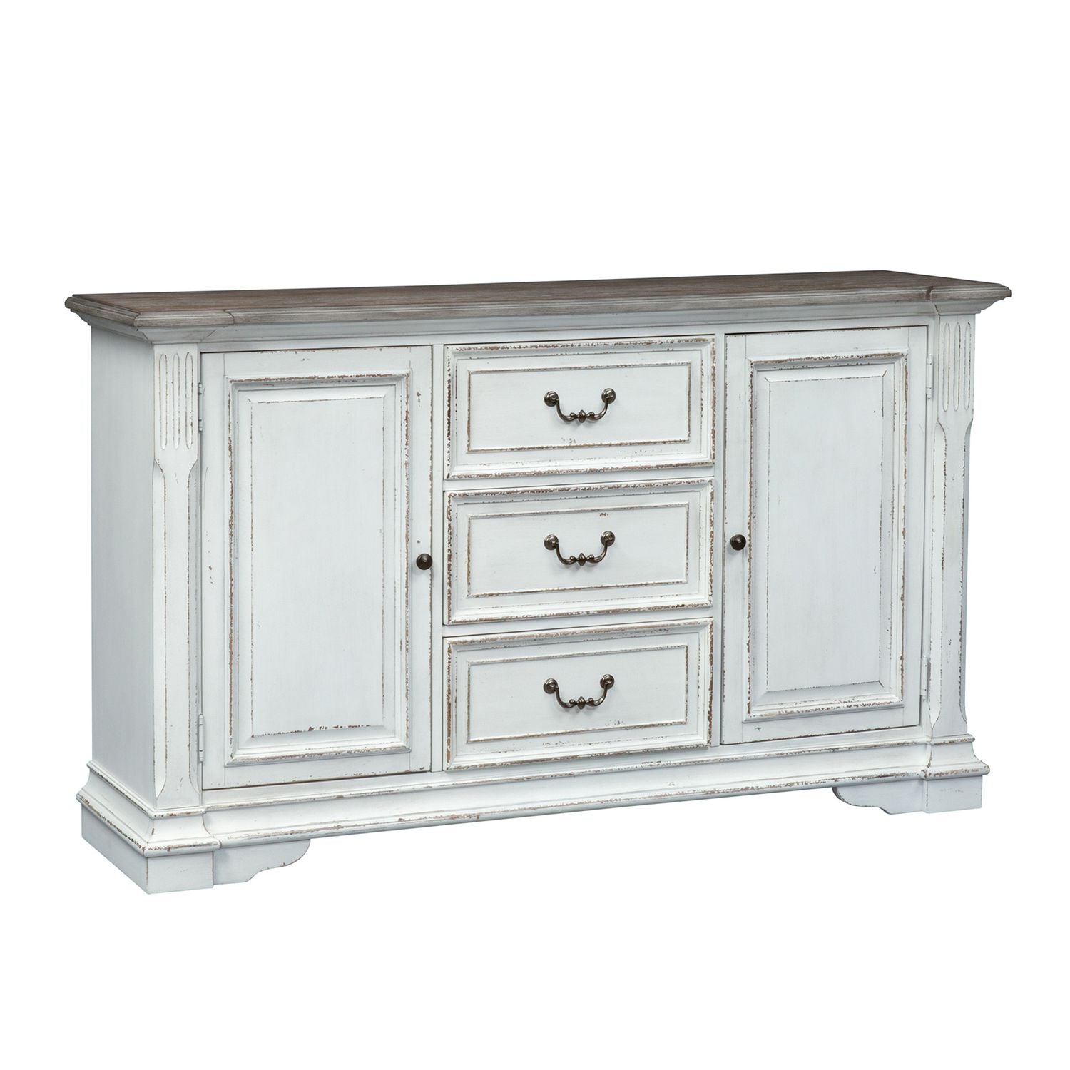 Abbey Park Buffet in Antique White - Luxury Home Furniture (MI)