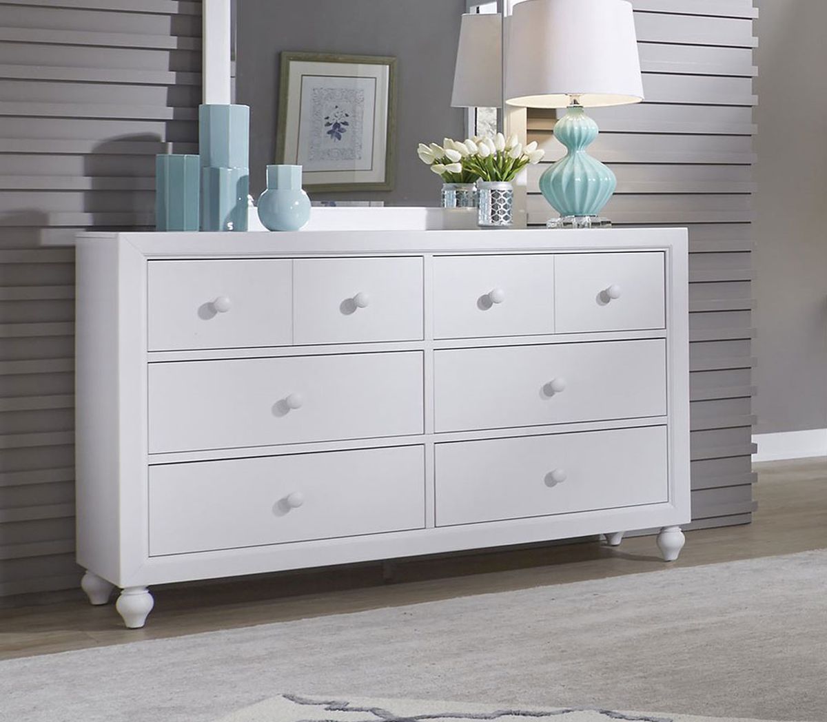 Liberty Furniture Cottage View Drawer Dresser in White image