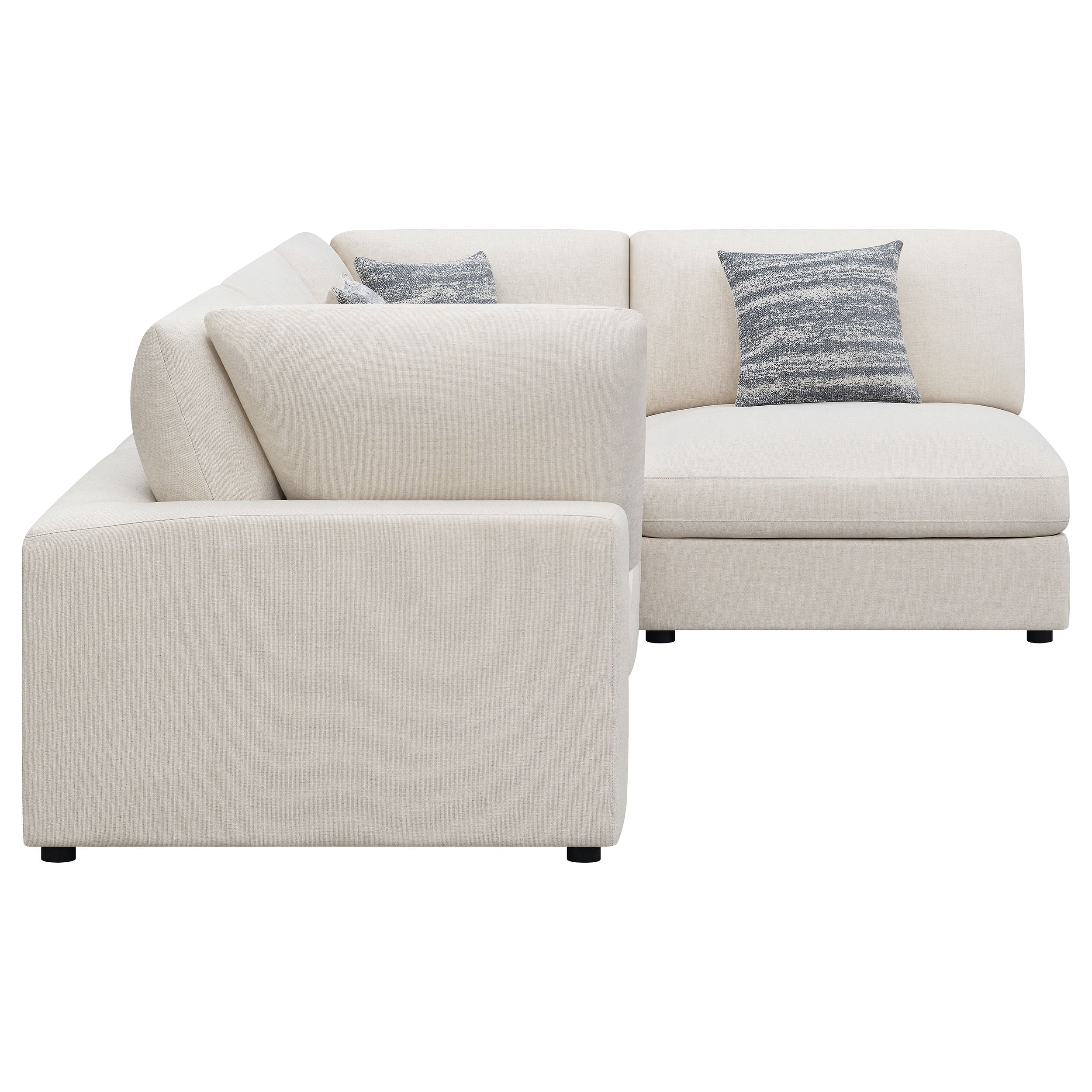 Serene 4 Pc Sectional Beige - Luxury Home Furniture (MI)