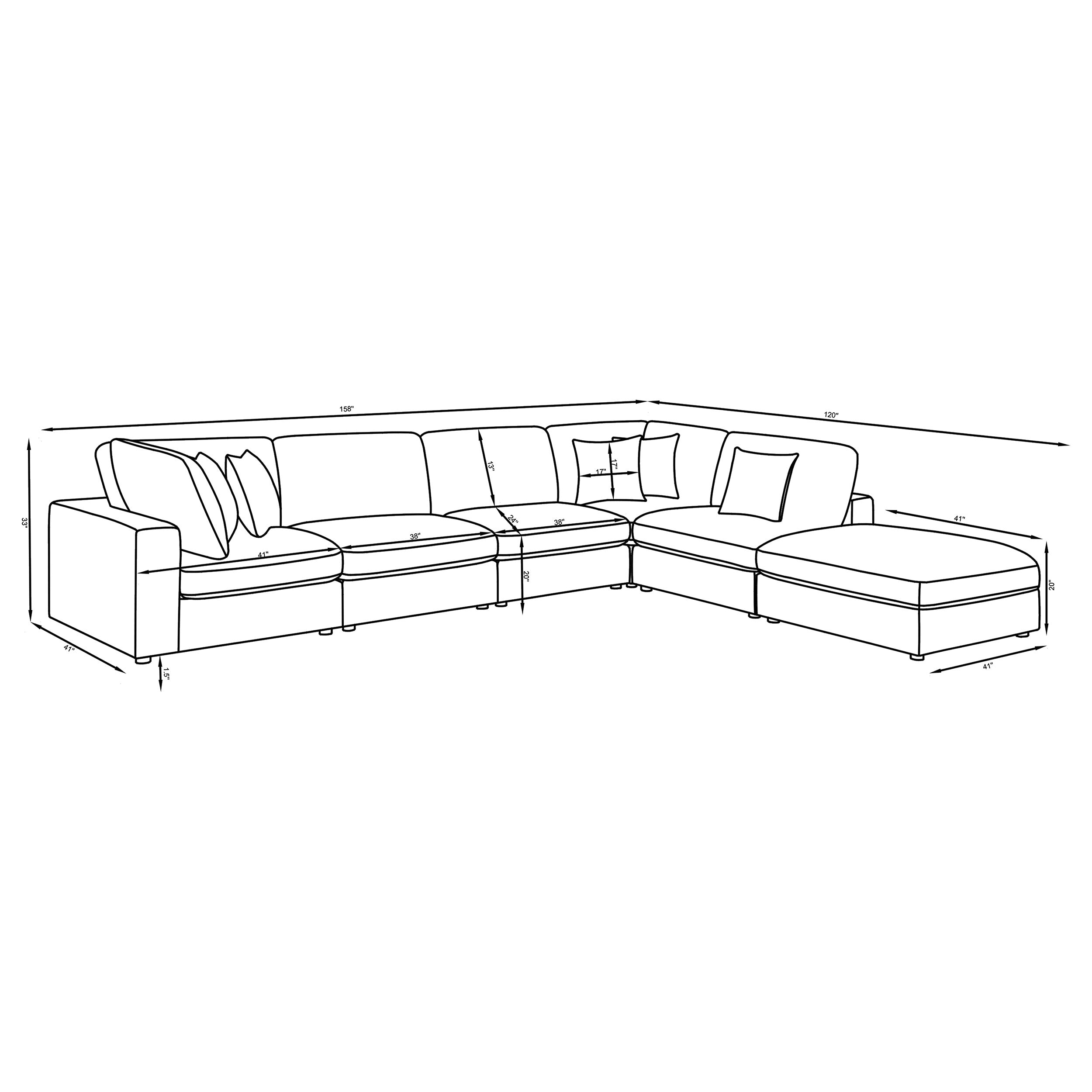 Serene Modular Sectionals sofa sets - Luxury Home Furniture (MI)