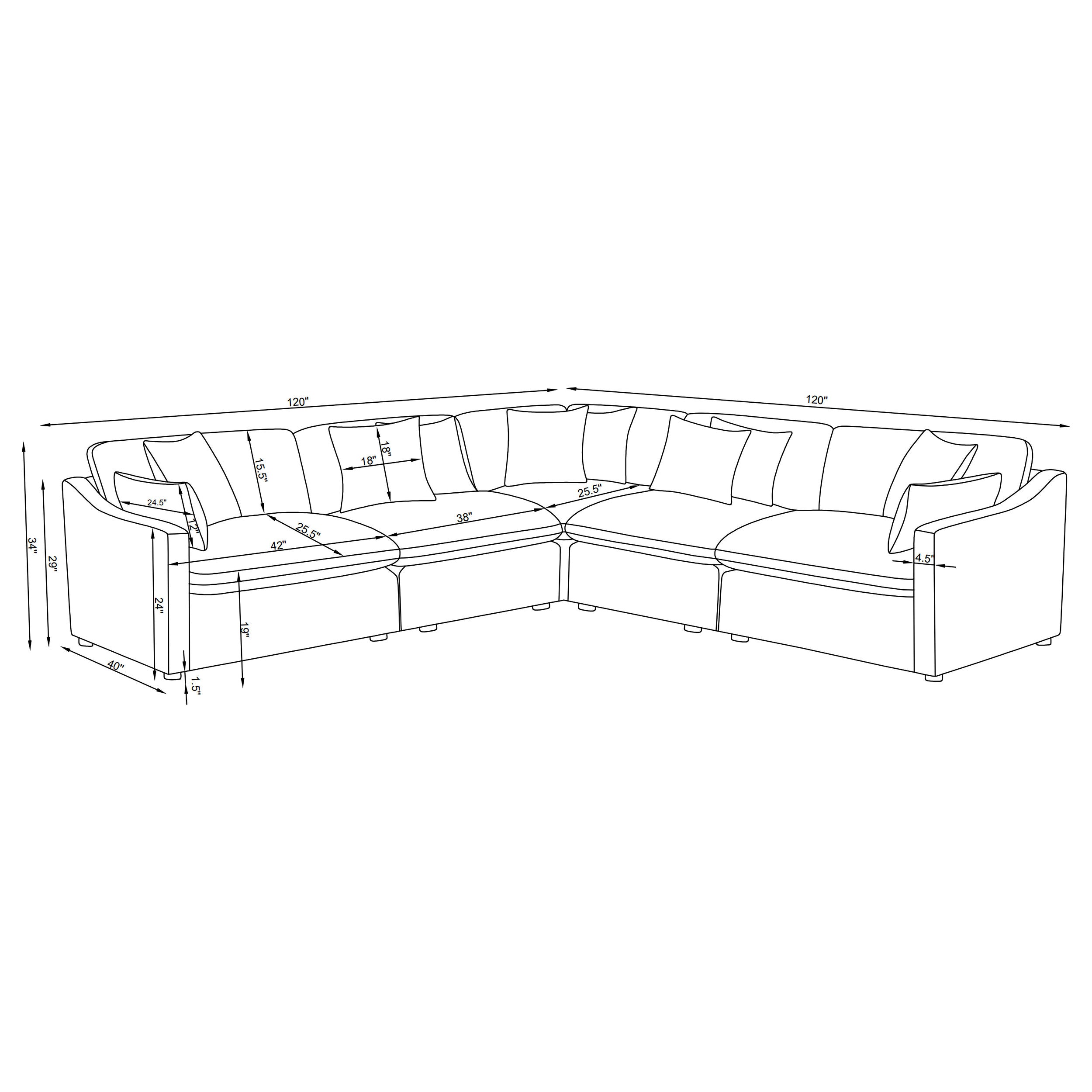 Hobson Modular Sectional Sofa - Luxury Home Furniture (MI)