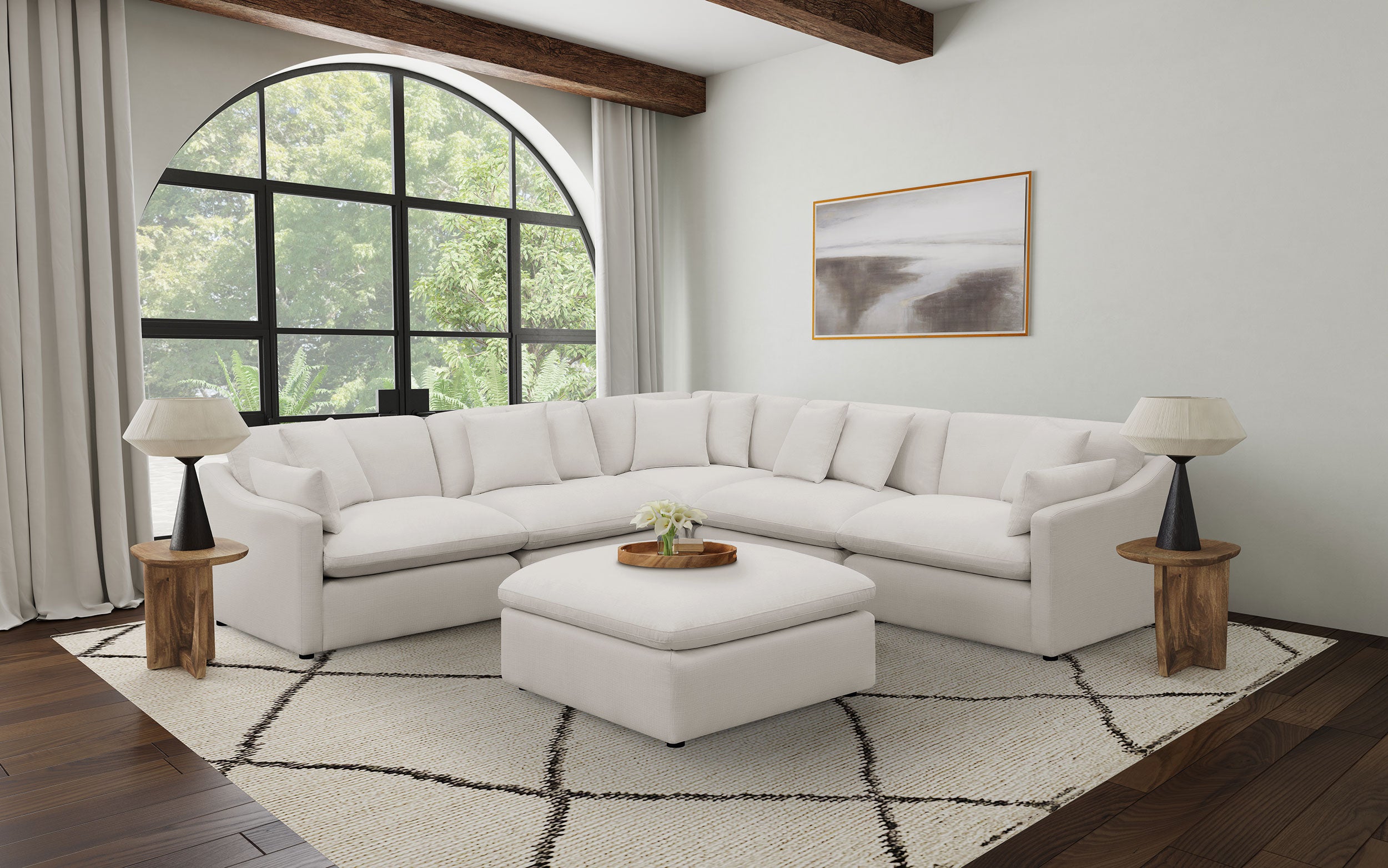 Hobson Ottoman - Luxury Home Furniture (MI)