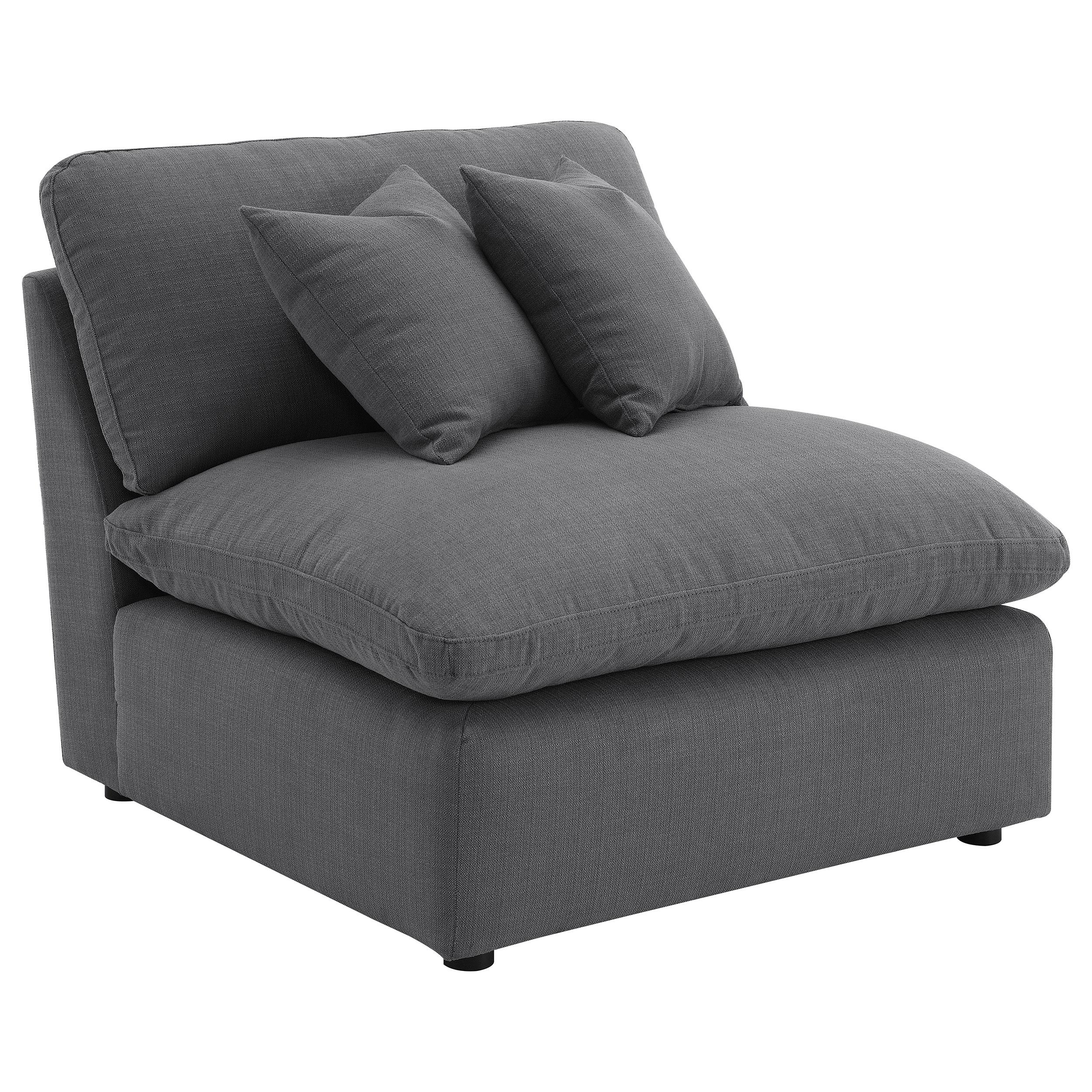 Hobson 6-piece Upholstered Modular Sectional Sofa Charcoal - Luxury Home Furniture (MI)