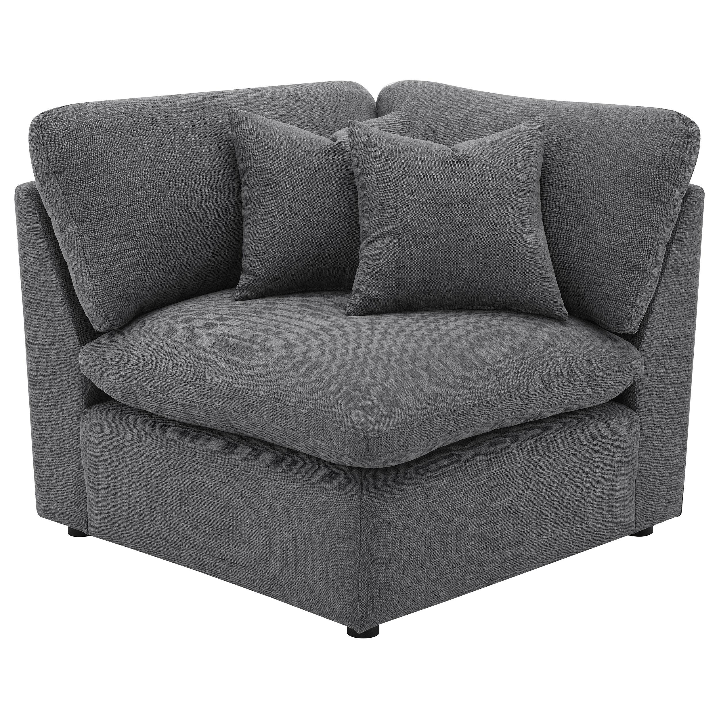 Hobson 6-piece Upholstered Modular Sectional Sofa Charcoal - Luxury Home Furniture (MI)