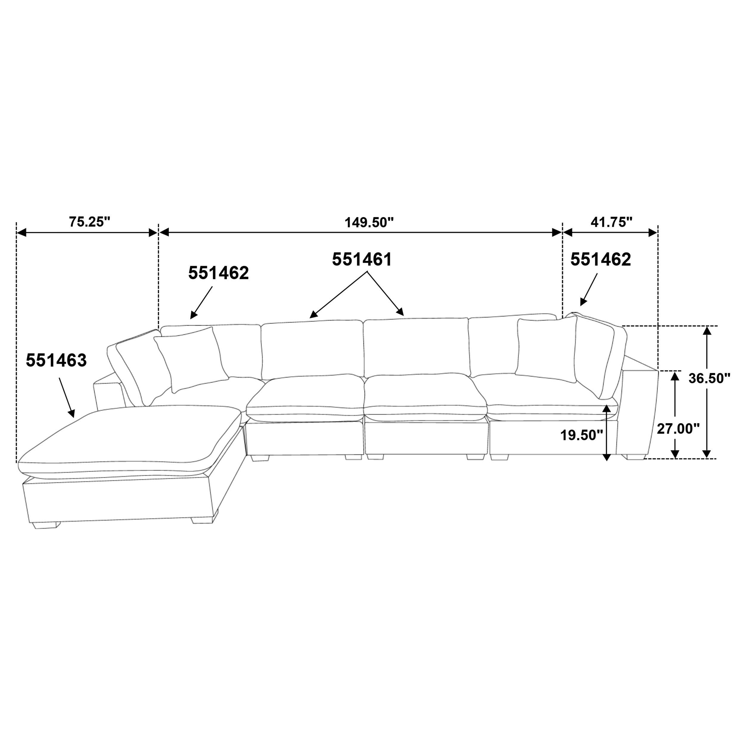 Lakeview Modular Sectional Sofa - Luxury Home Furniture (MI)