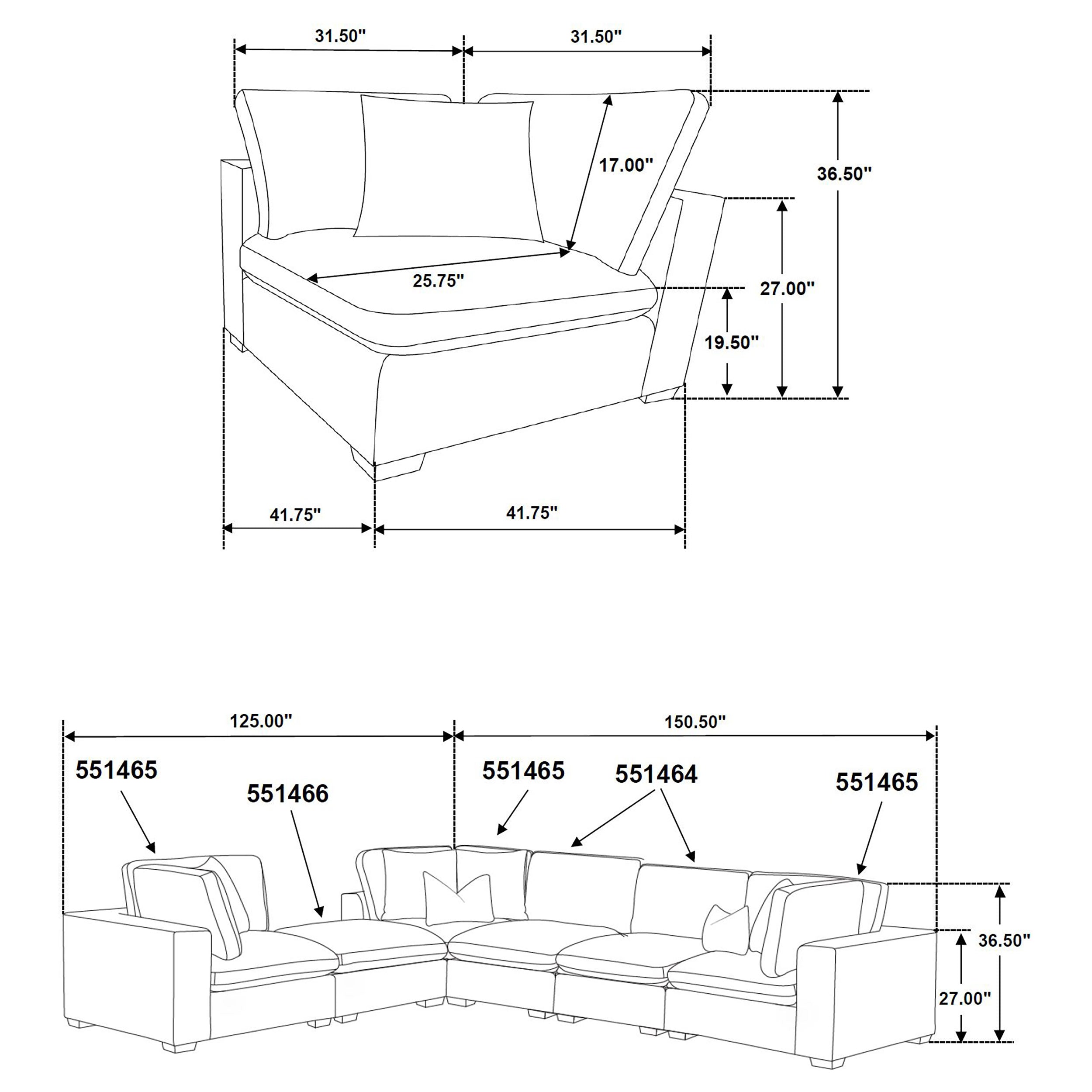 Lakeview Modular Sectional Sofa - Luxury Home Furniture (MI)