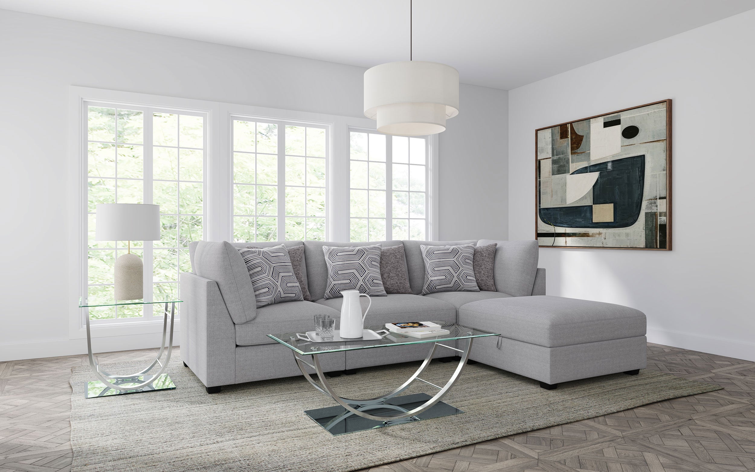 Cambria Armless Chair - Luxury Home Furniture (MI)