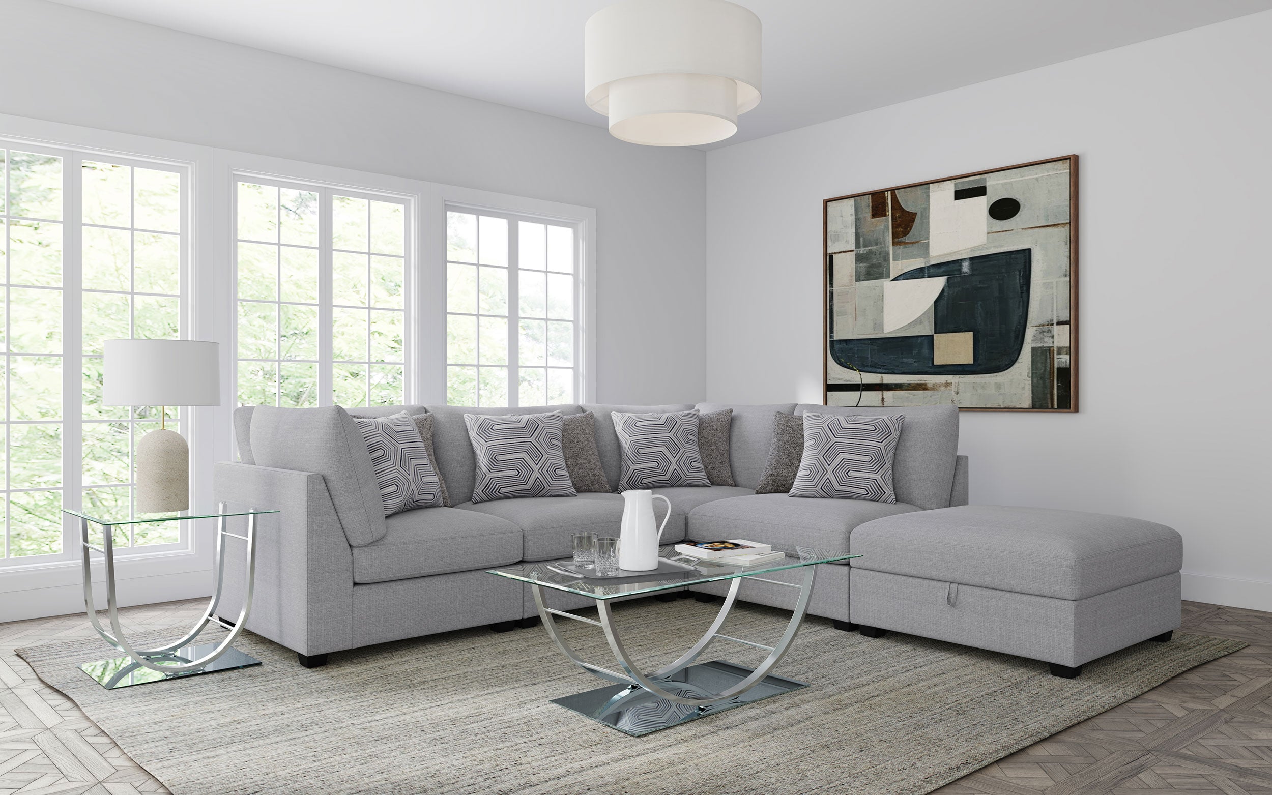 Cambria Armless Chair - Luxury Home Furniture (MI)