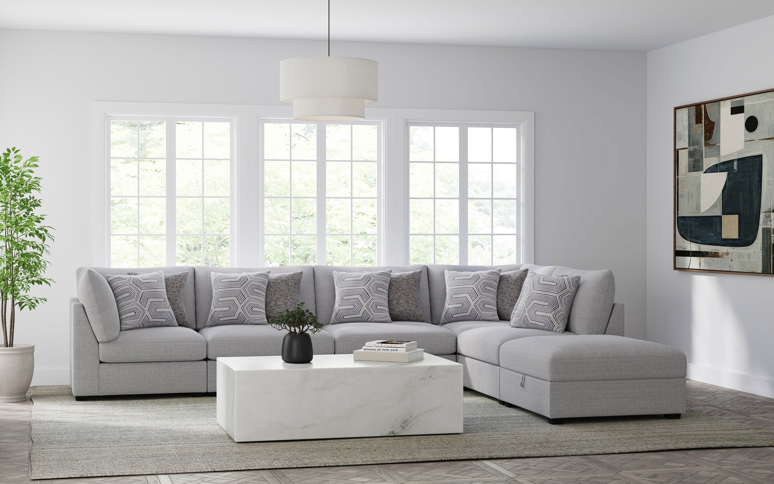 Cambria Armless Chair - Luxury Home Furniture (MI)