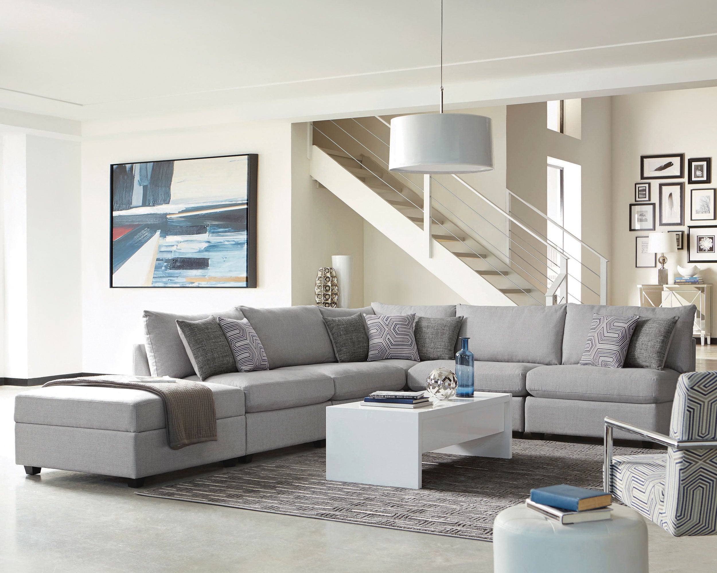 Cambria Storage Ottoman - Luxury Home Furniture (MI)