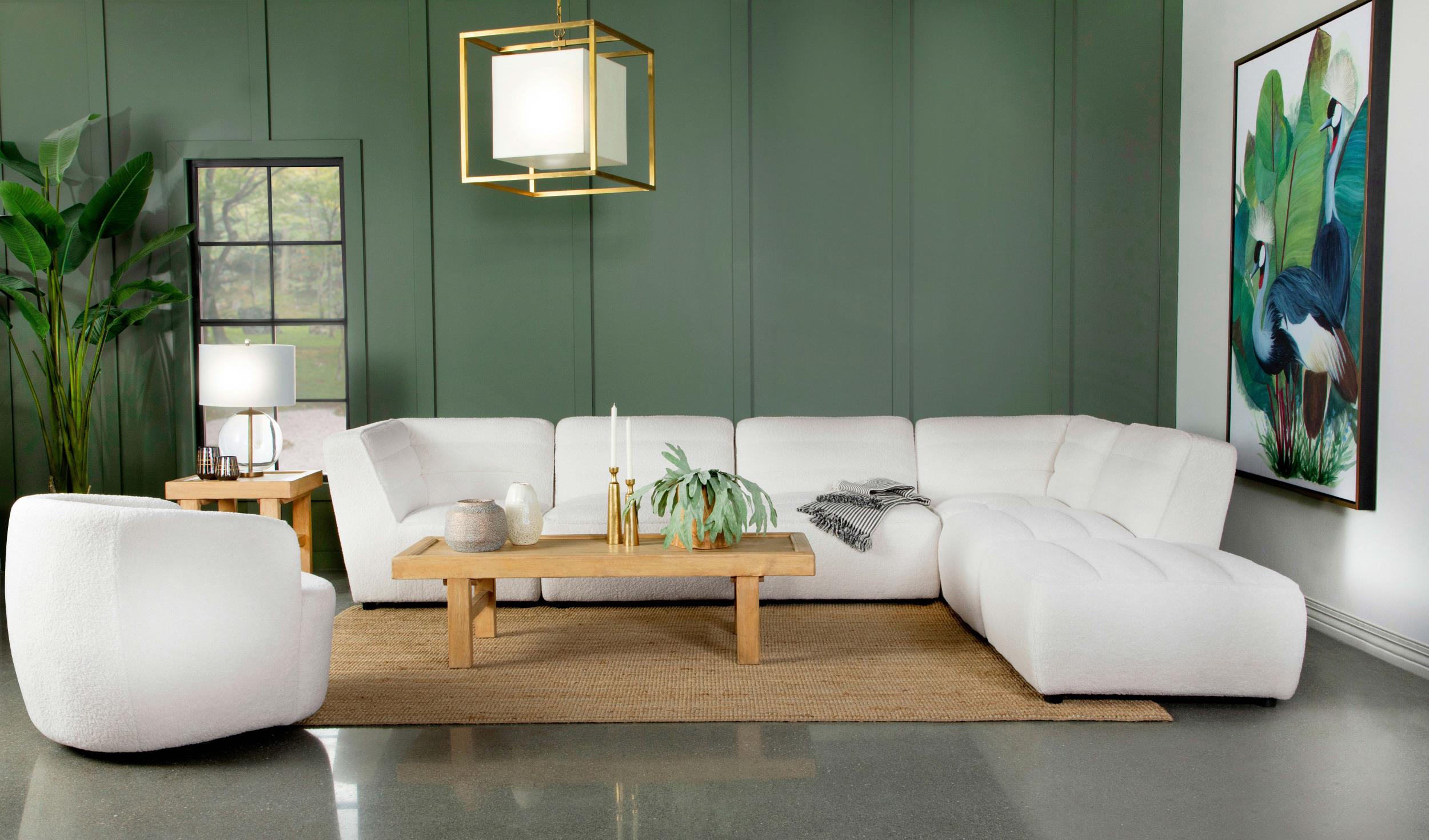 Sunny Upholstered Corner Chair - Luxury Home Furniture (MI)