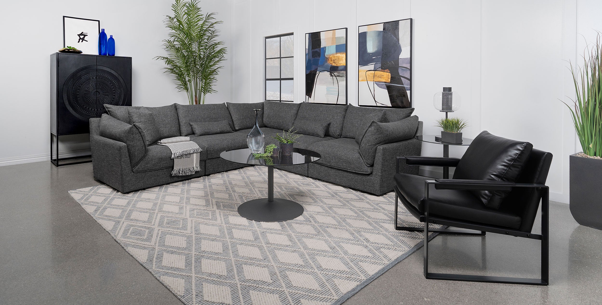Sasha 5 Piece Sectionals - Luxury Home Furniture (MI)