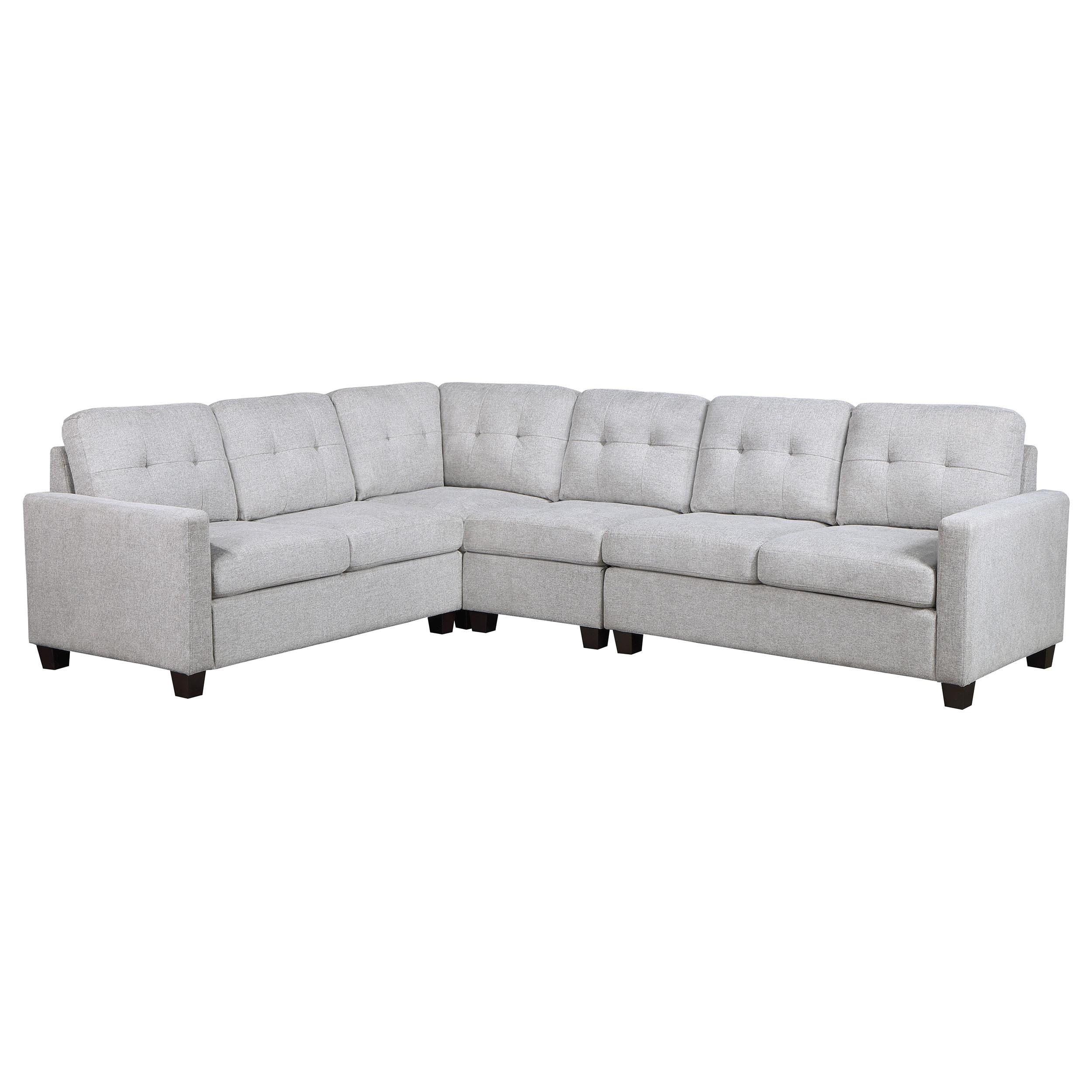 Georgina 4-piece Upholstered Modular Sectional Sofa Beige - Luxury Home Furniture (MI)