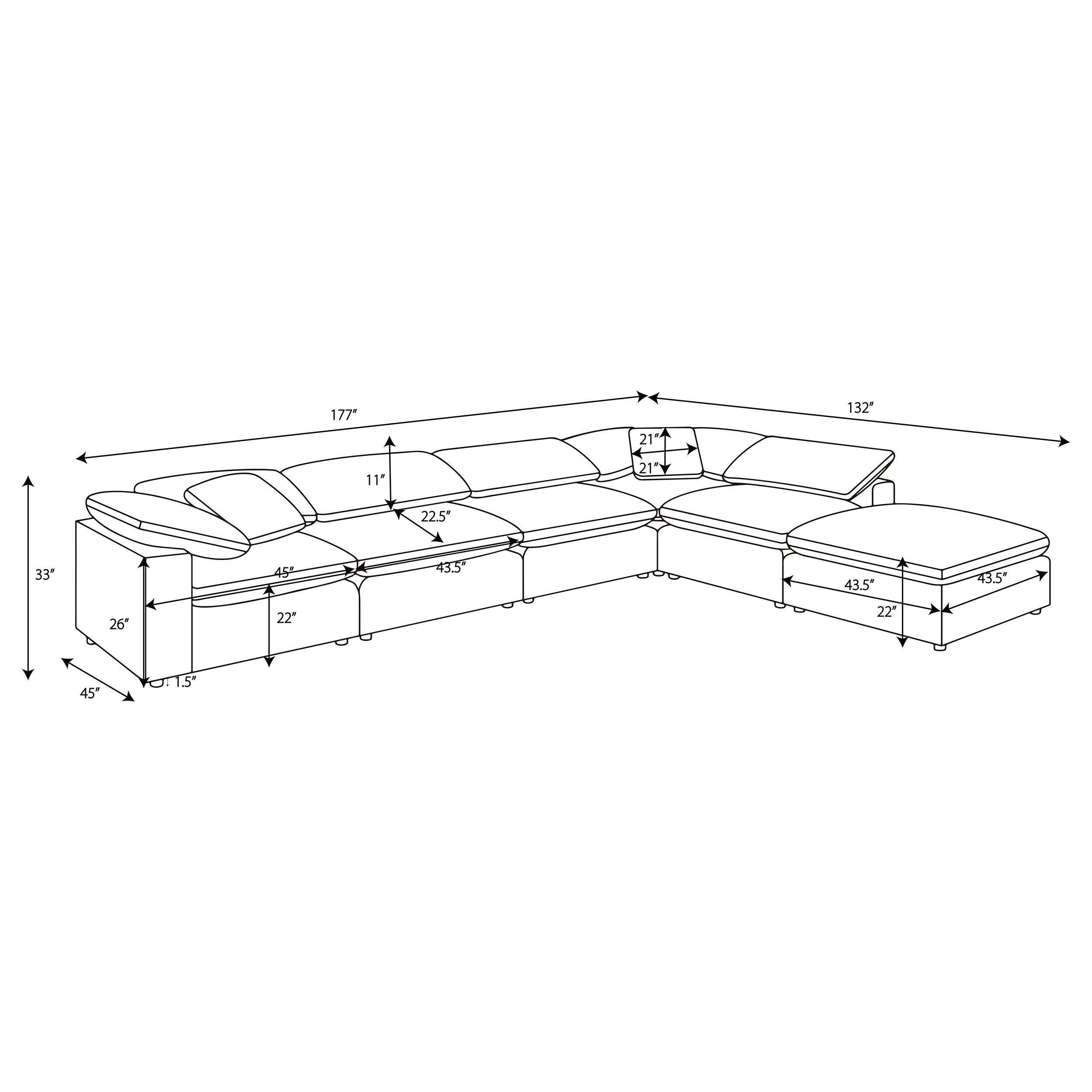 Raleigh Modular Sectionals - Luxury Home Furniture (MI)