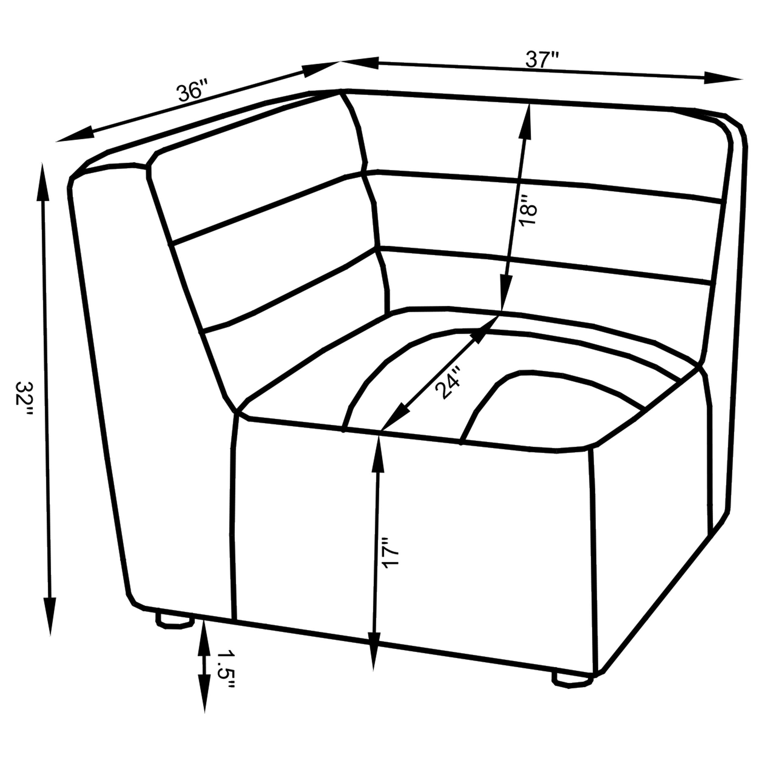 Sunny Upholstered Corner Chair - Luxury Home Furniture (MI)