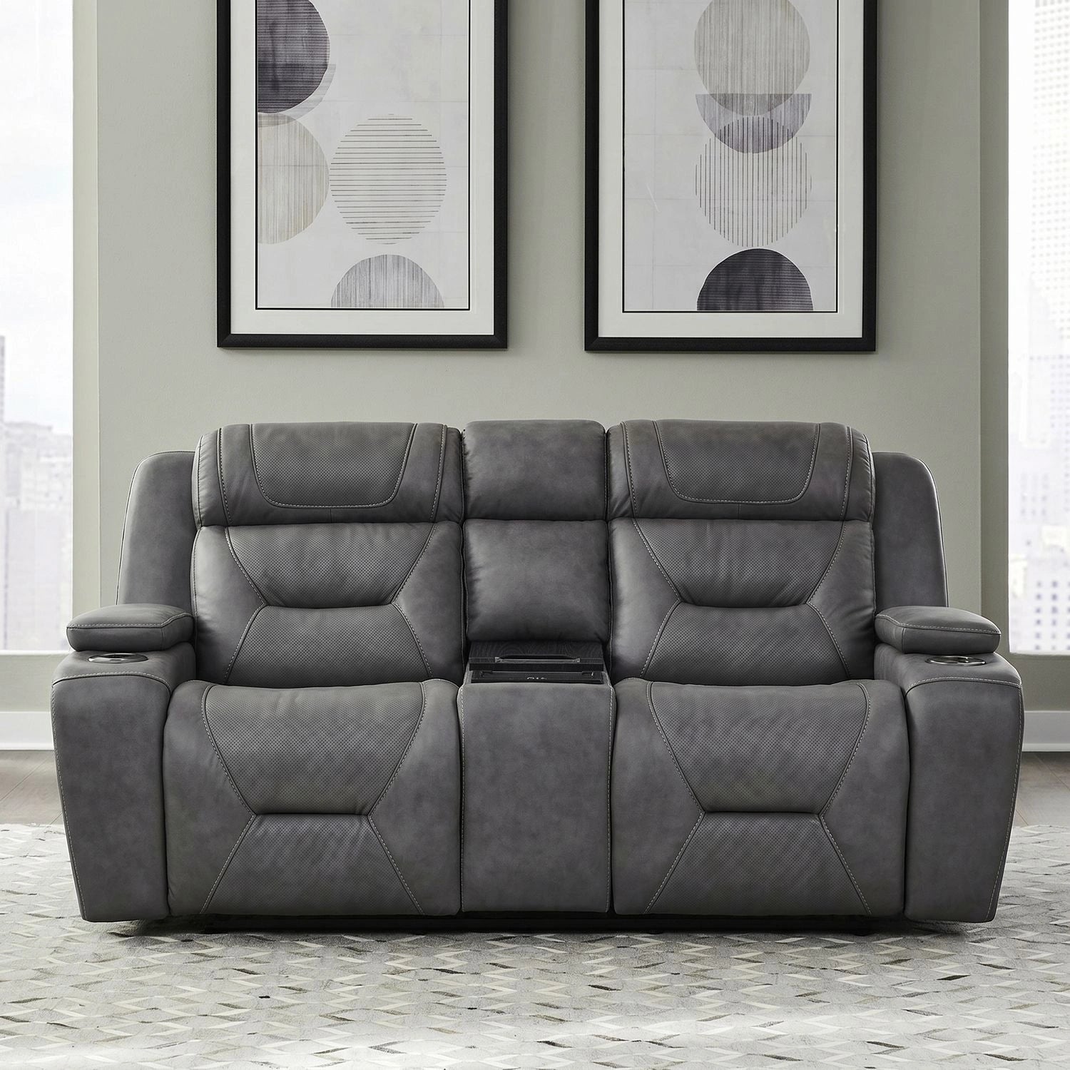 Chapman Loveseat w/ Cooling Console P2 & ZG image