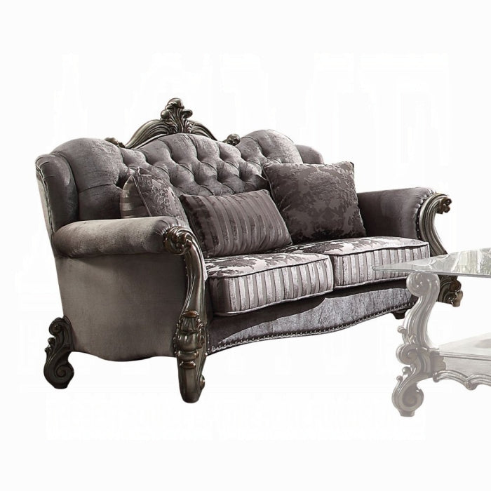 Versailles Loveseat With 3 Pillows - Luxury Home Furniture (MI)