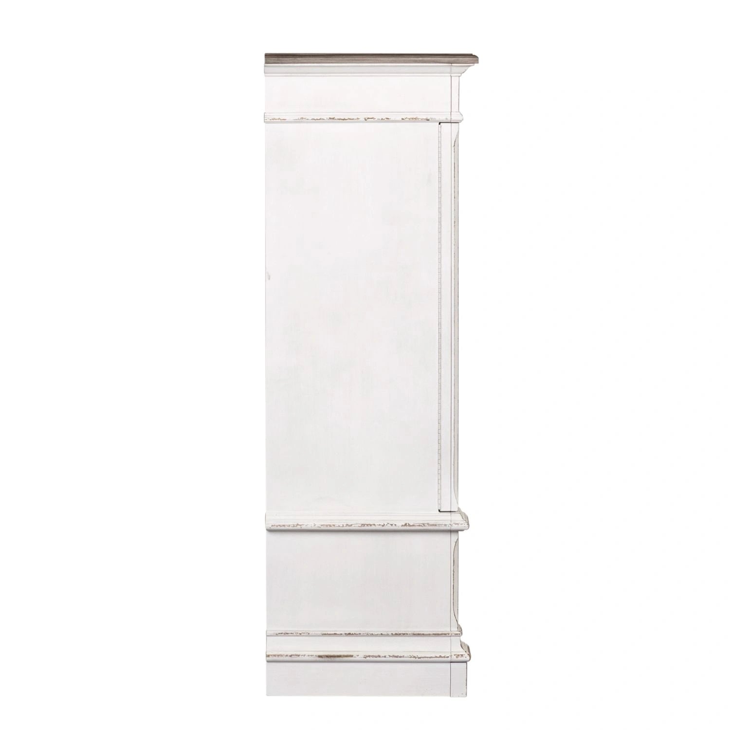 Abbey Park Mirrored Door Chest in Antique White image