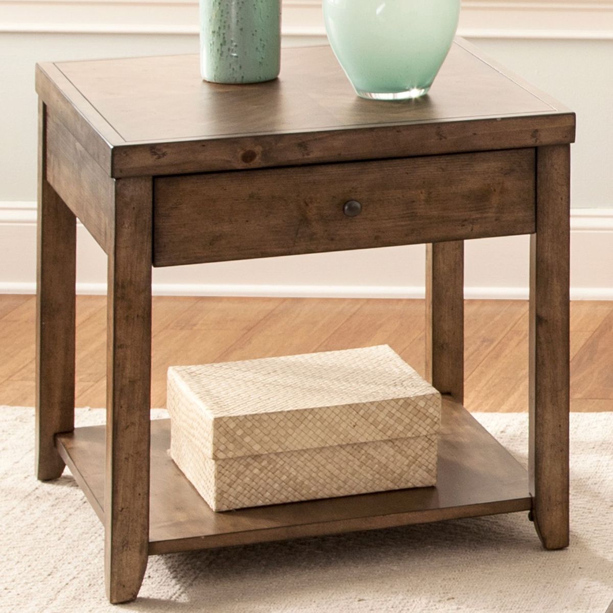 Liberty Furniture Mitchell End Table in Brown - Luxury Home Furniture (MI)