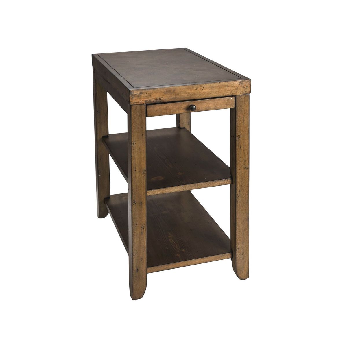 Liberty Furniture Mitchell Chairside Table in Brown - Luxury Home Furniture (MI)
