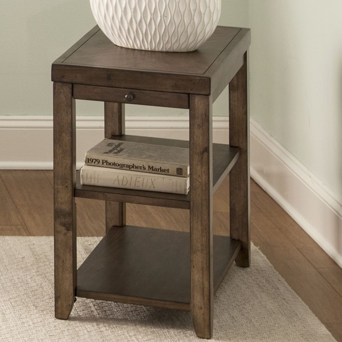 Liberty Furniture Mitchell Chairside Table in Brown - Luxury Home Furniture (MI)