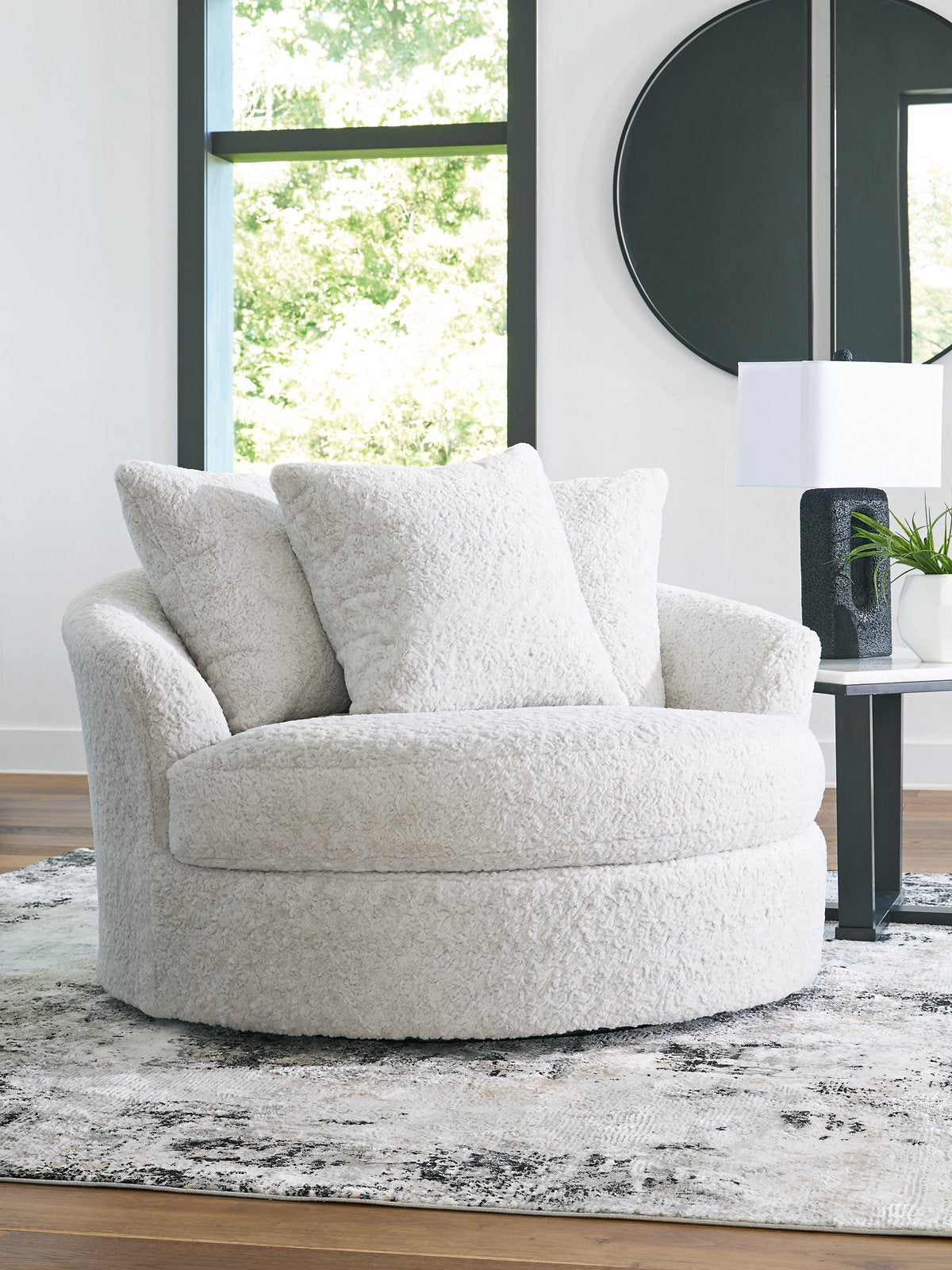 Cuddle Plush Oversized Swivel Accent Chair - Luxury Home Furniture (MI)