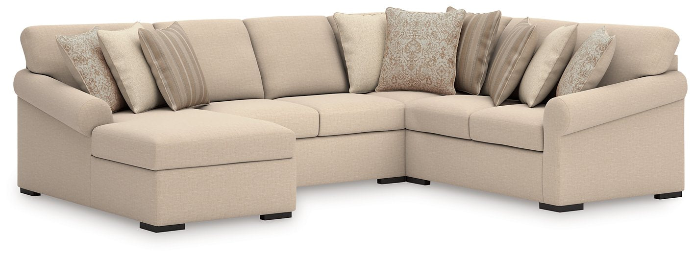 LadyMae Sectional with Chaise - Luxury Home Furniture (MI)