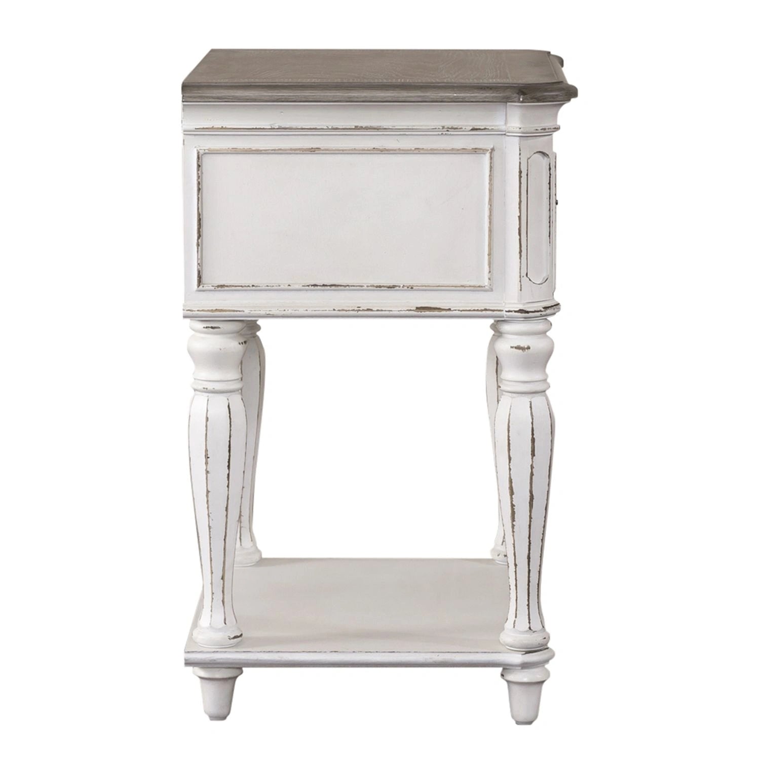 Magnolia Manor Leg Nightstand in Antique White image
