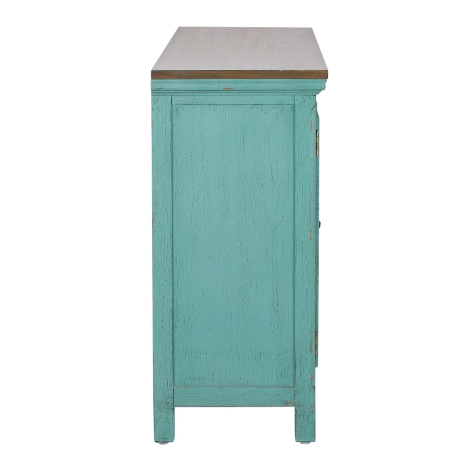 Kensington 4 Door Accent Cabinet in Turquoise image