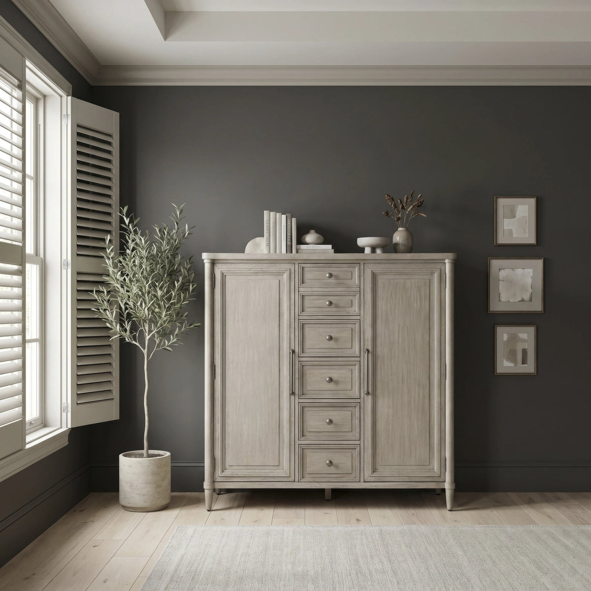 Rochelle Park 2 Door 5 Drawer Chest image