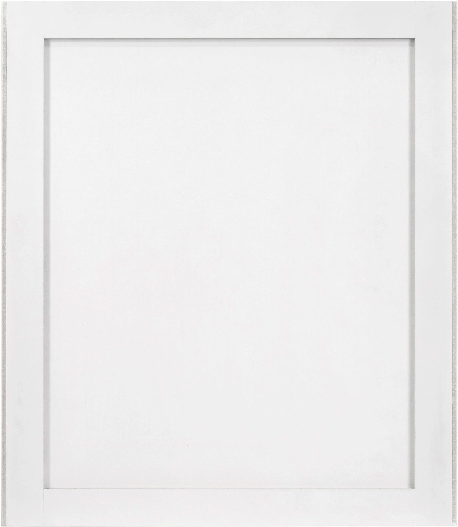 Modernist White Gloss Mirror