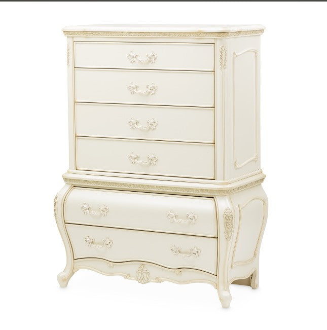 AICO Lavelle 6-Drawer Chest in Classic Pearl - Luxury Home Furniture (MI)