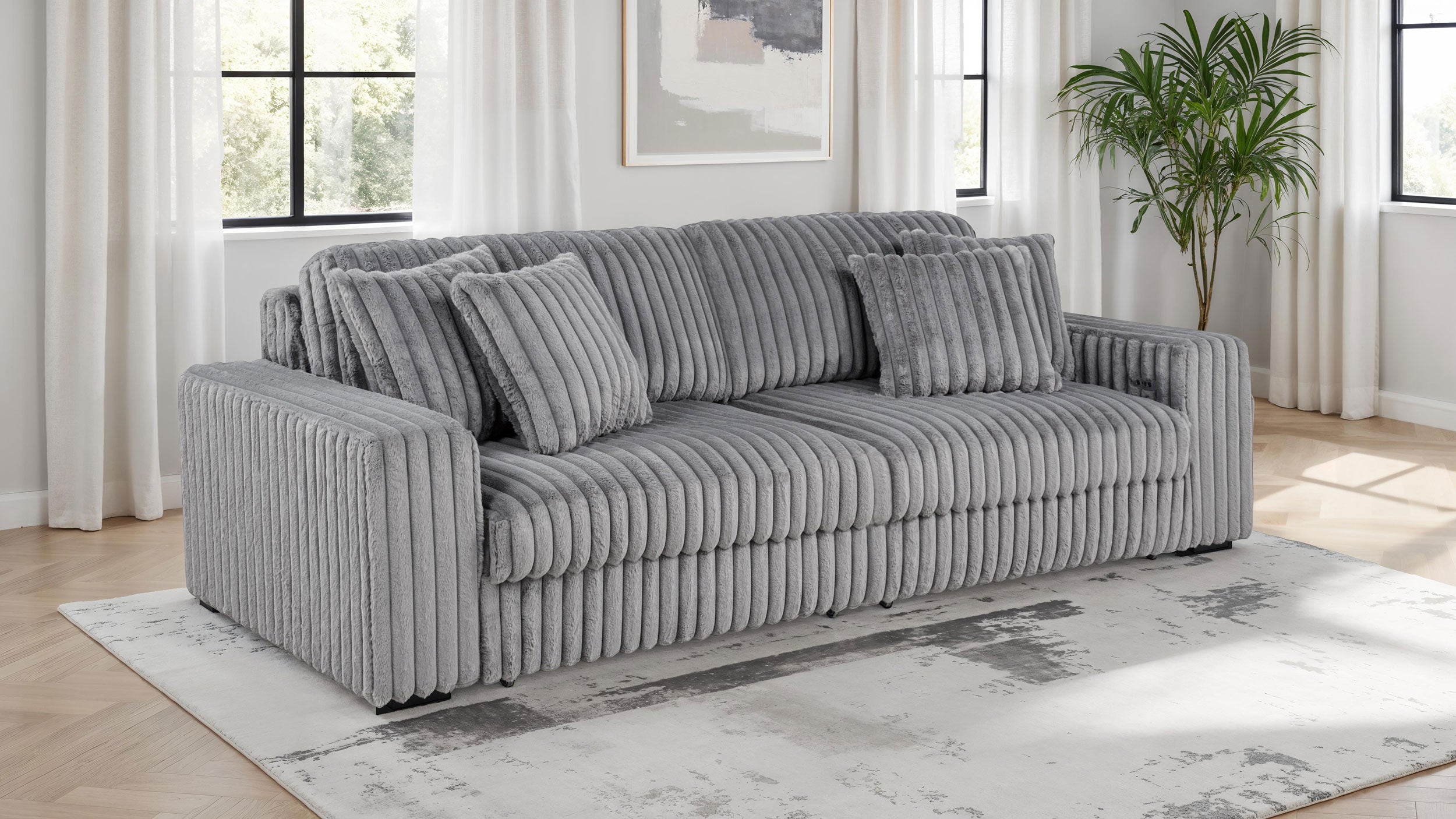 Jacana Sofa with Power Chaise - Luxury Home Furniture (MI)