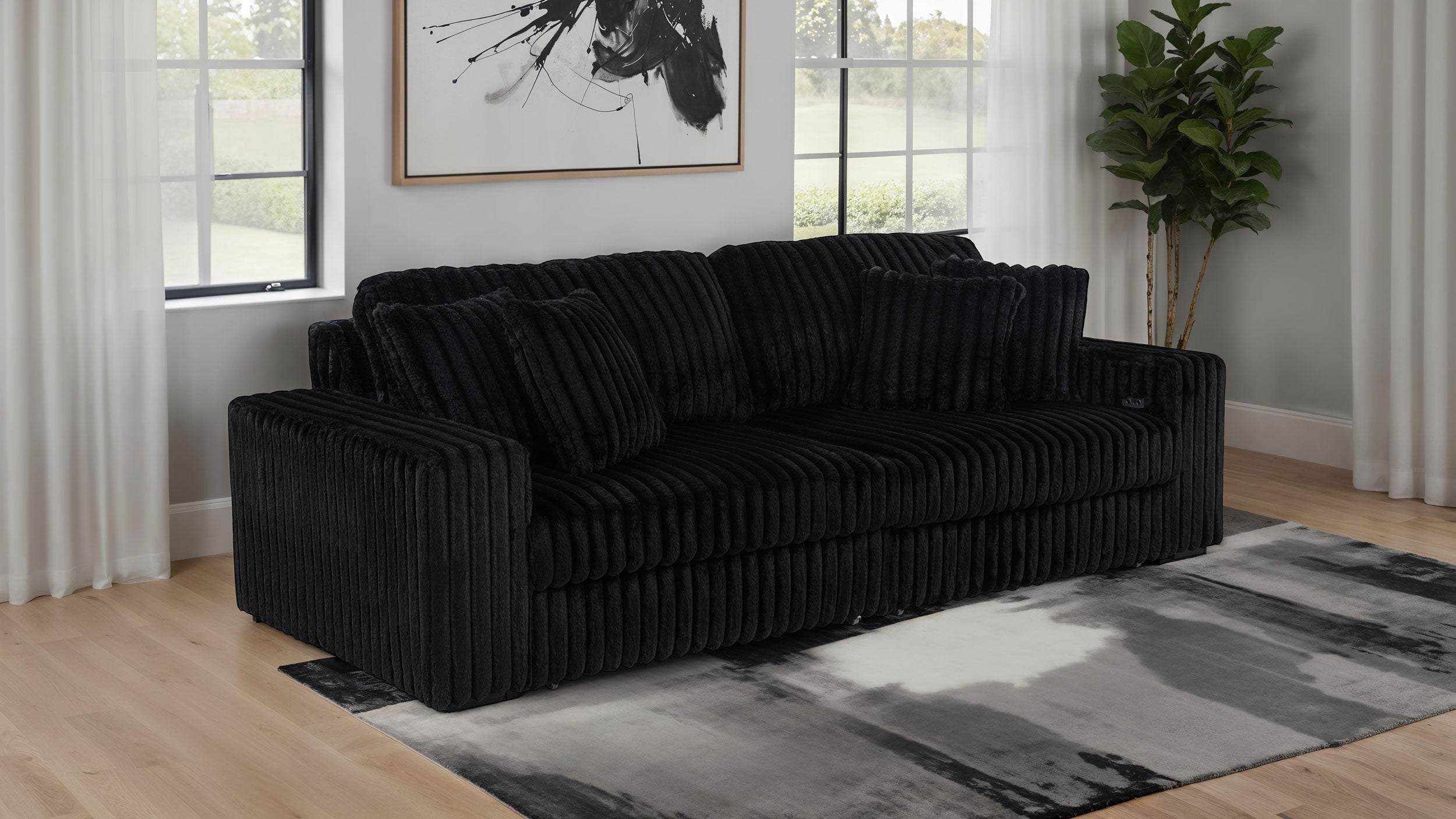 Jacana Sofa with Power Chaise - Luxury Home Furniture (MI)