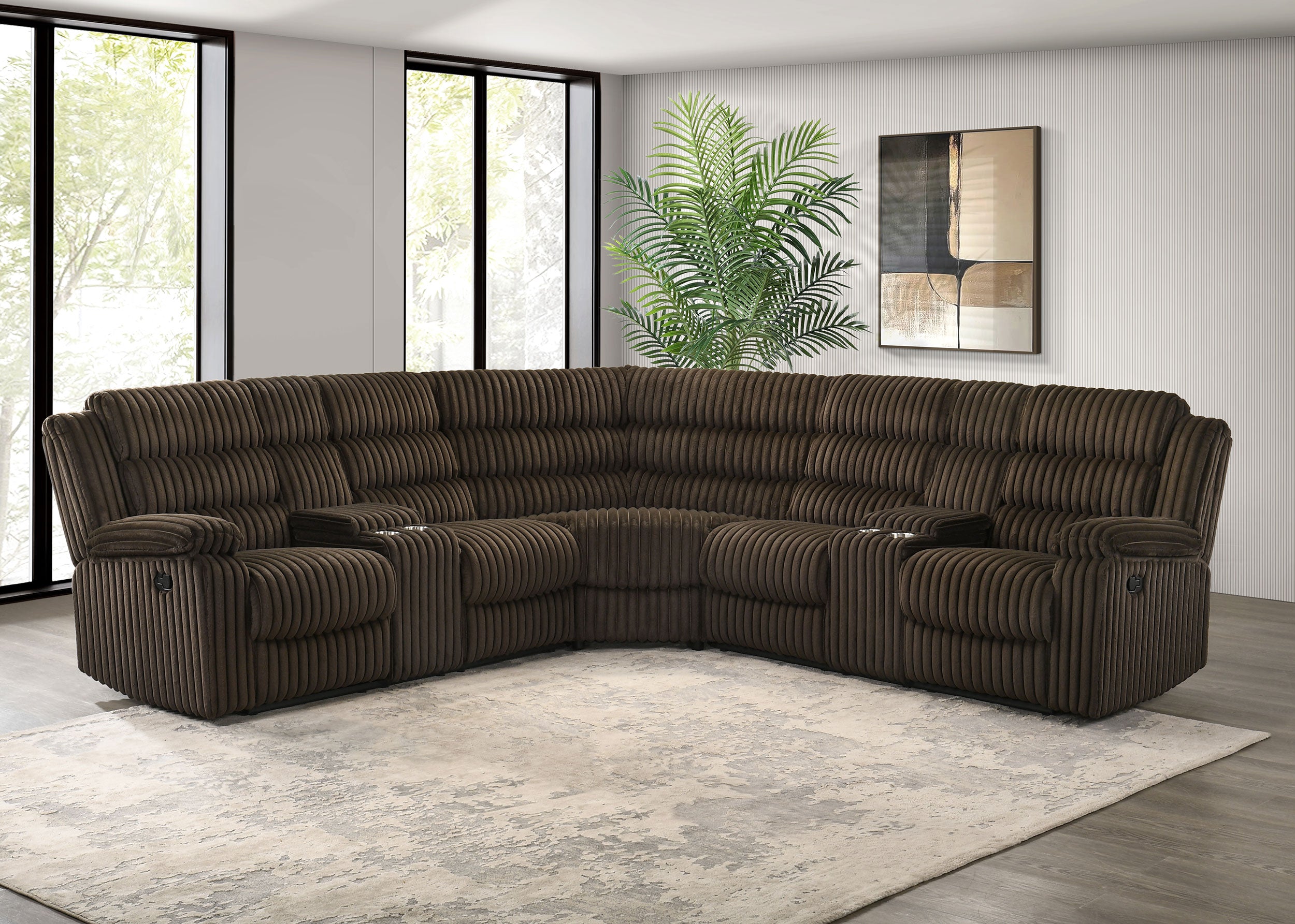 Atkinson Reclining Sectional Sofa - Luxury Home Furniture (MI)