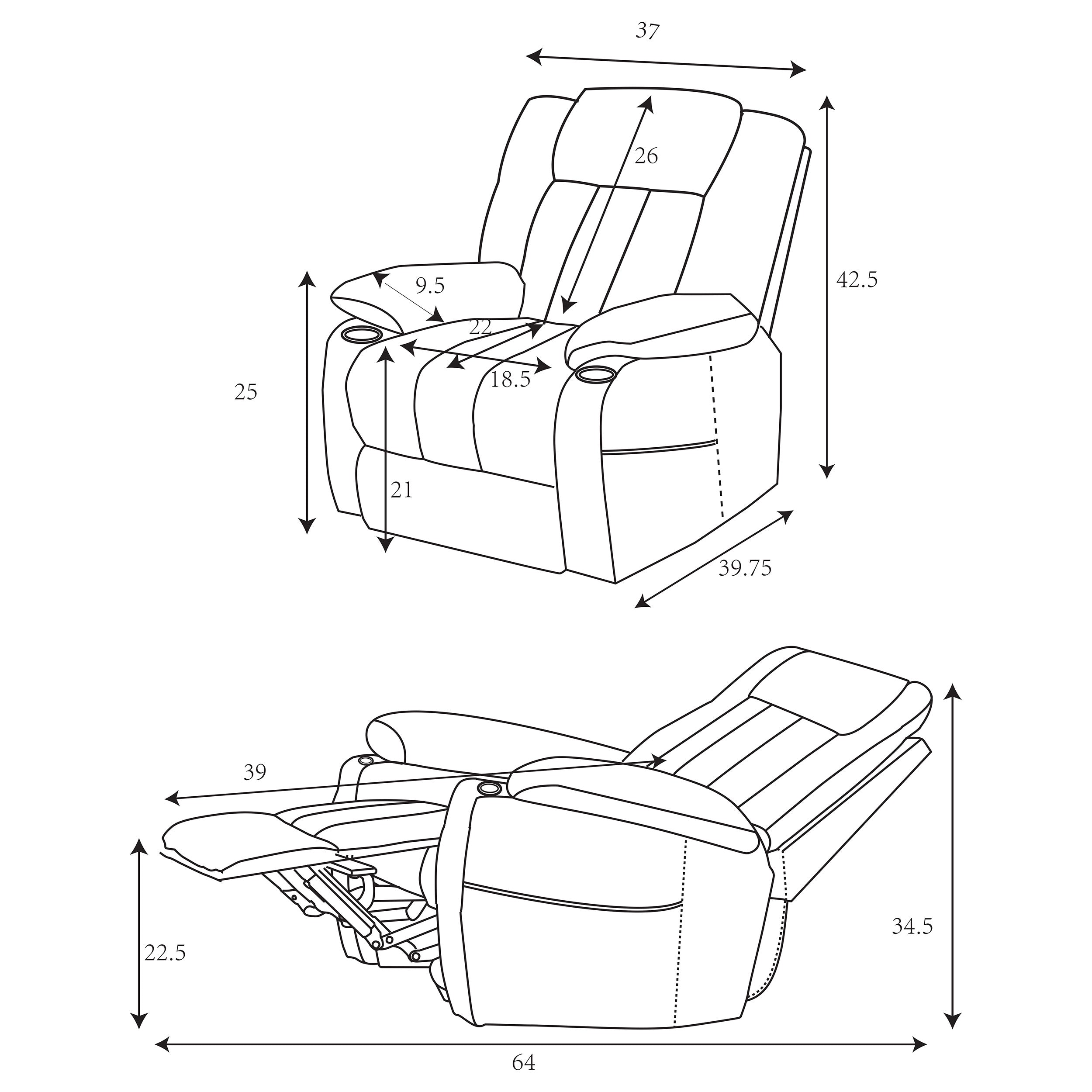 Houston Power Recliner - Luxury Home Furniture (MI)