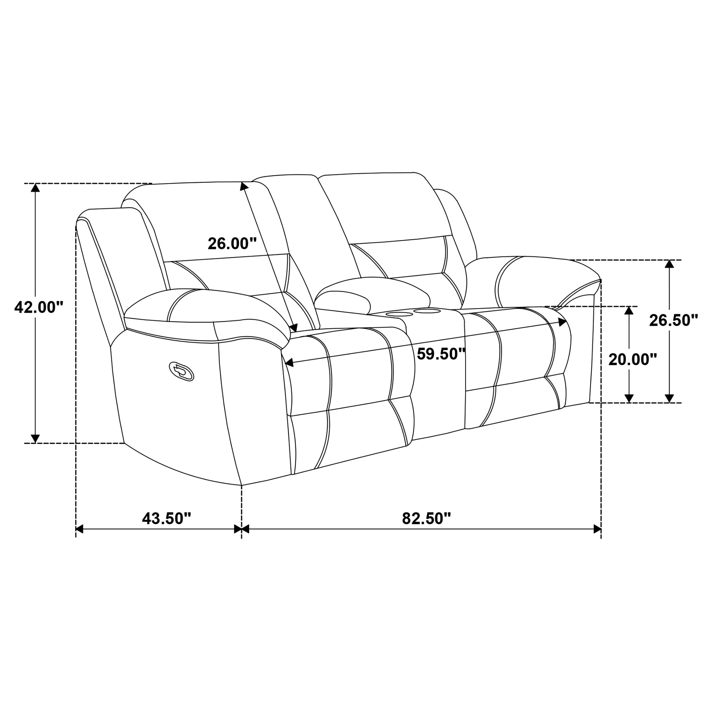 Gilson Reclining Loveseat - Luxury Home Furniture (MI)