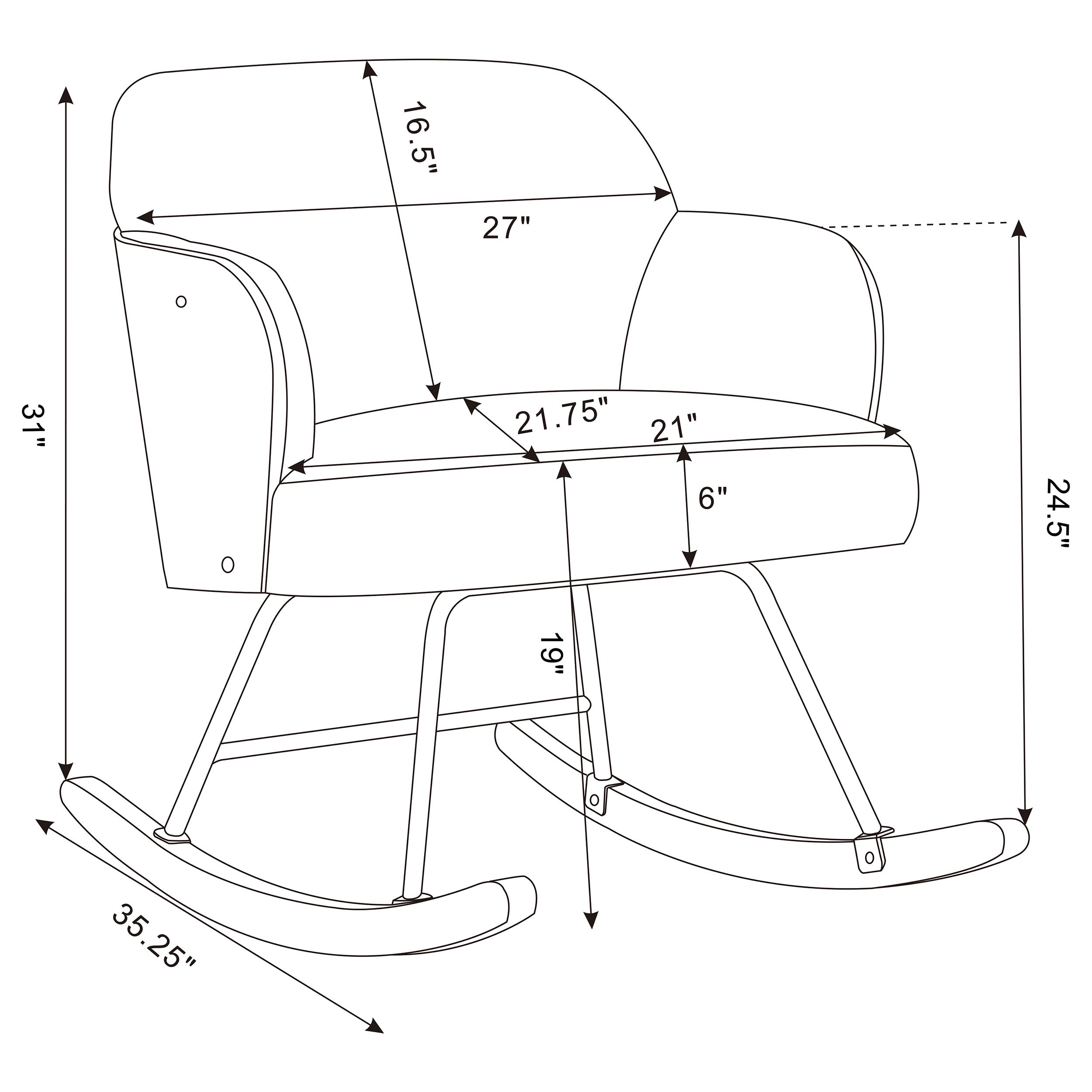 Paige Rocking Chair - Luxury Home Furniture (MI)
