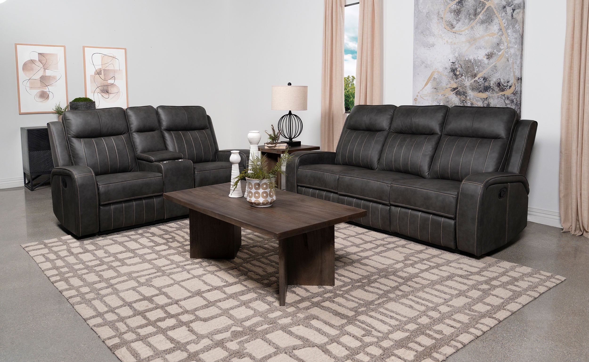 Raelynn Reclining Sofa Set - Luxury Home Furniture (MI)